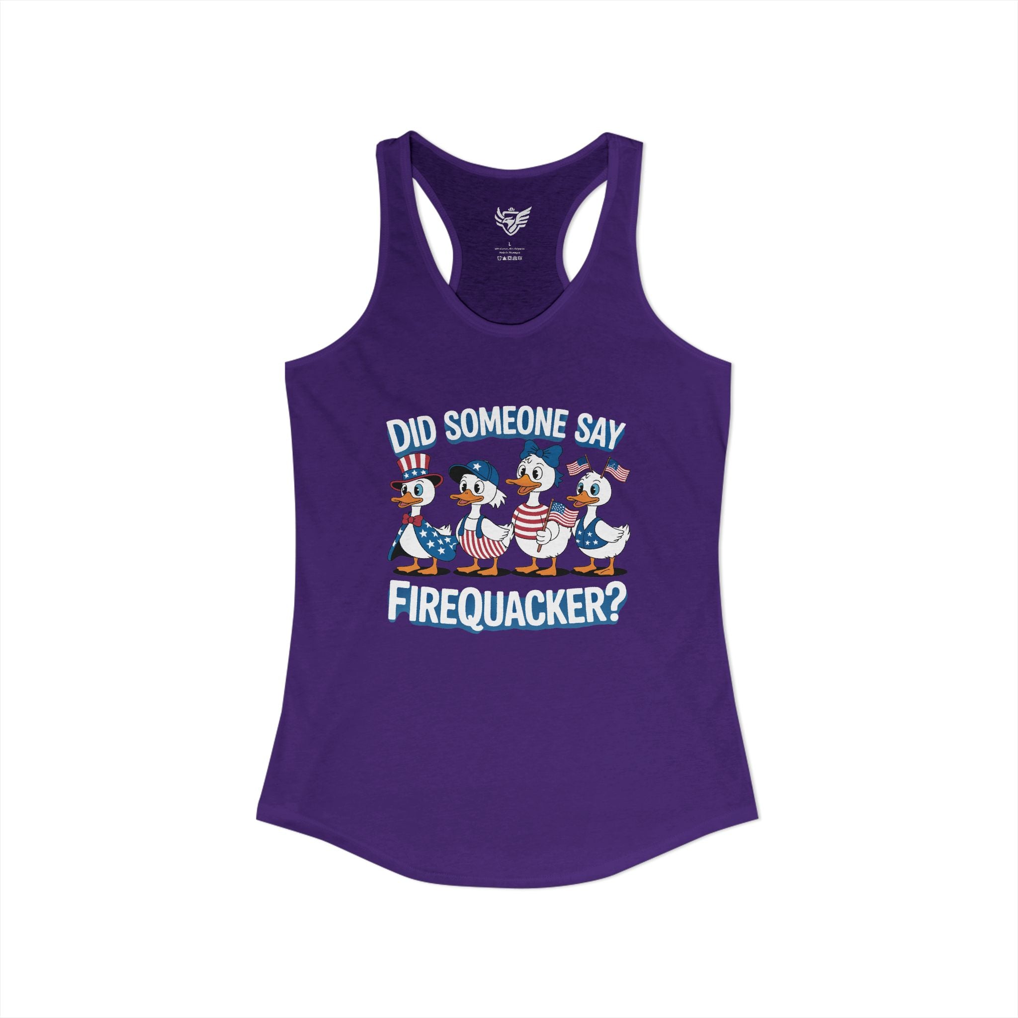 Firequackers Ideal Racerback Tank