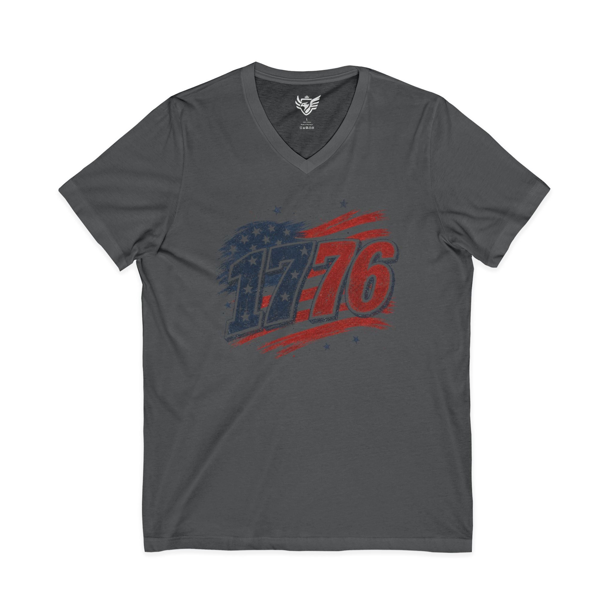 1776 Jersey Short Sleeve V-Neck Tee
