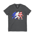 Big Foot USA Jersey Short Sleeve V-Neck Tee