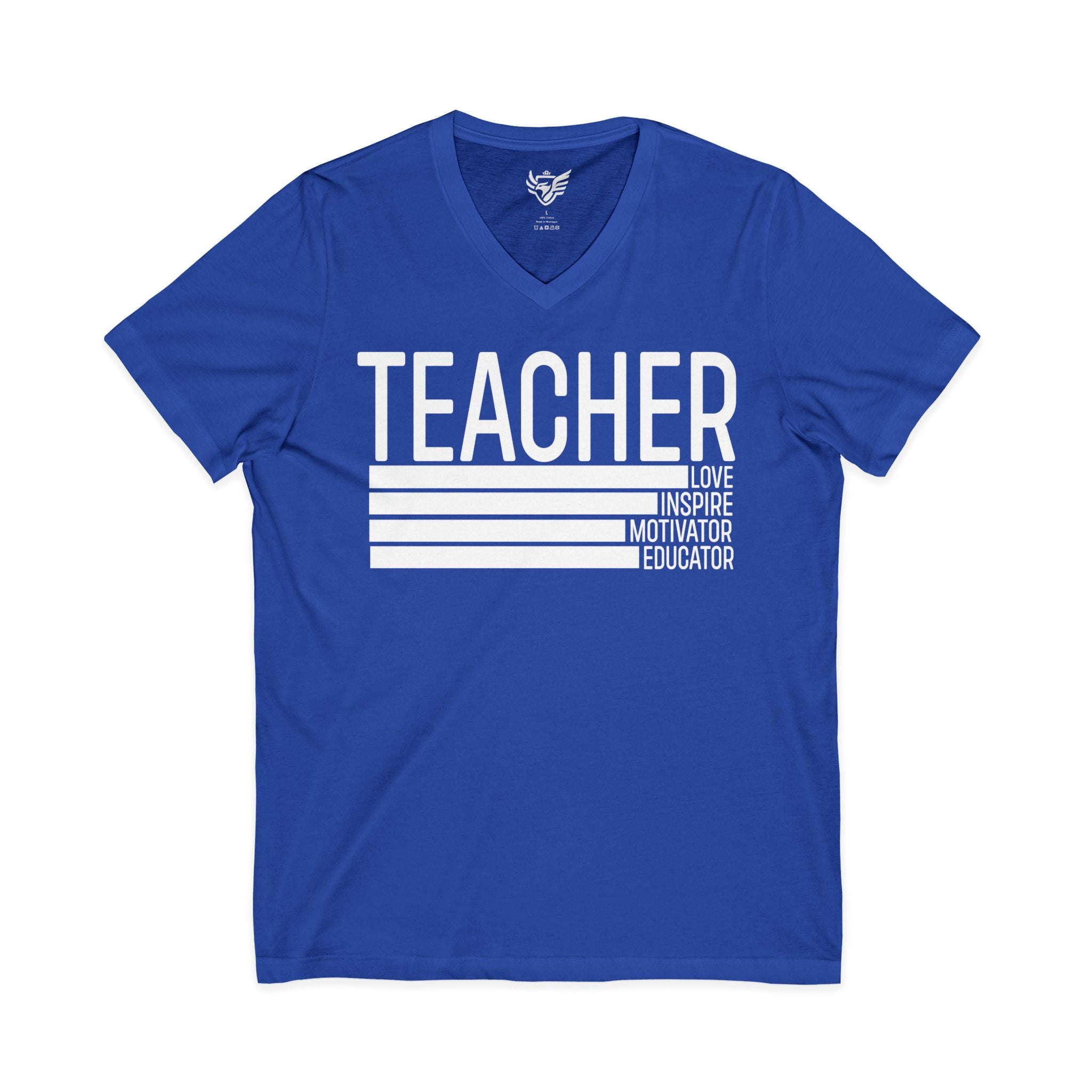 Teacher Jersey Short Sleeve V-Neck Tee