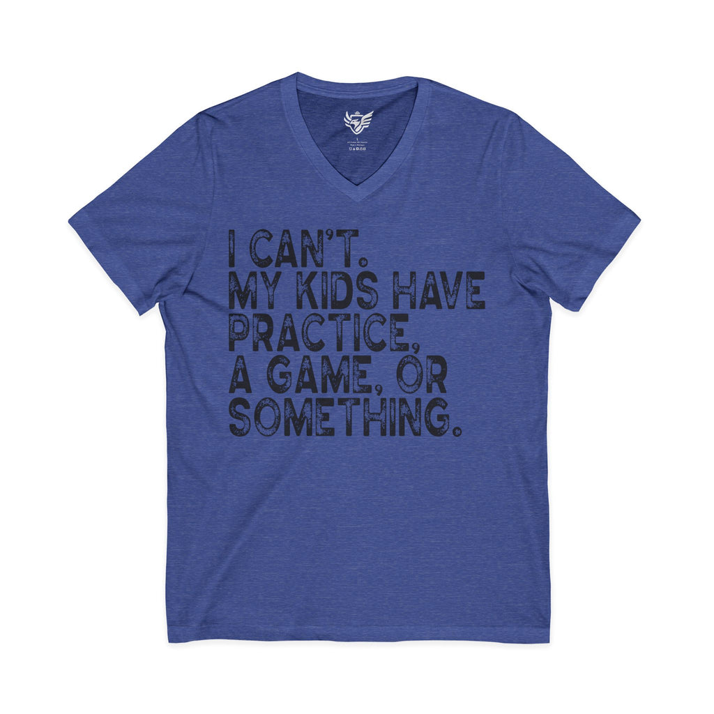 Busy Parents Jersey Short Sleeve V-Neck Tee