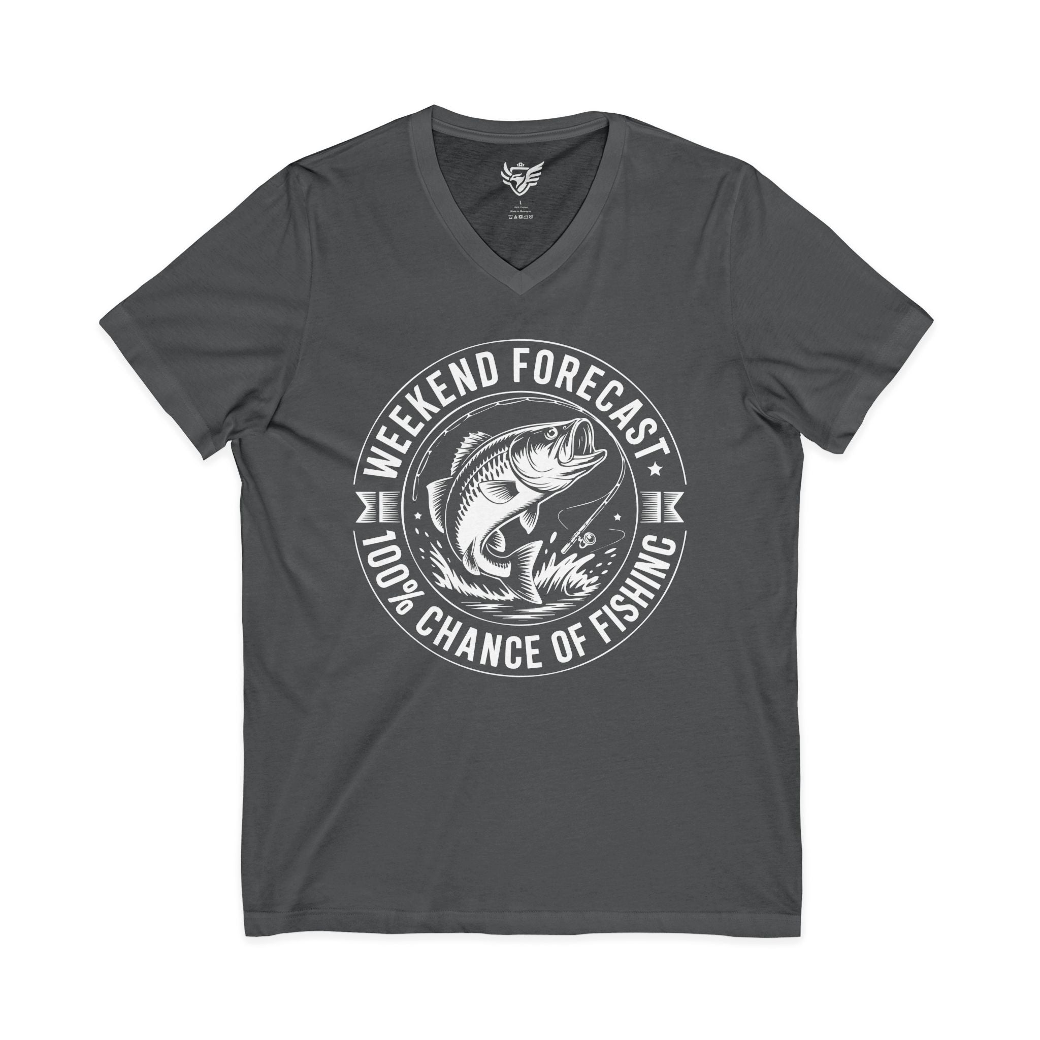 Weekend Forecast Jersey Short Sleeve V-Neck Tee