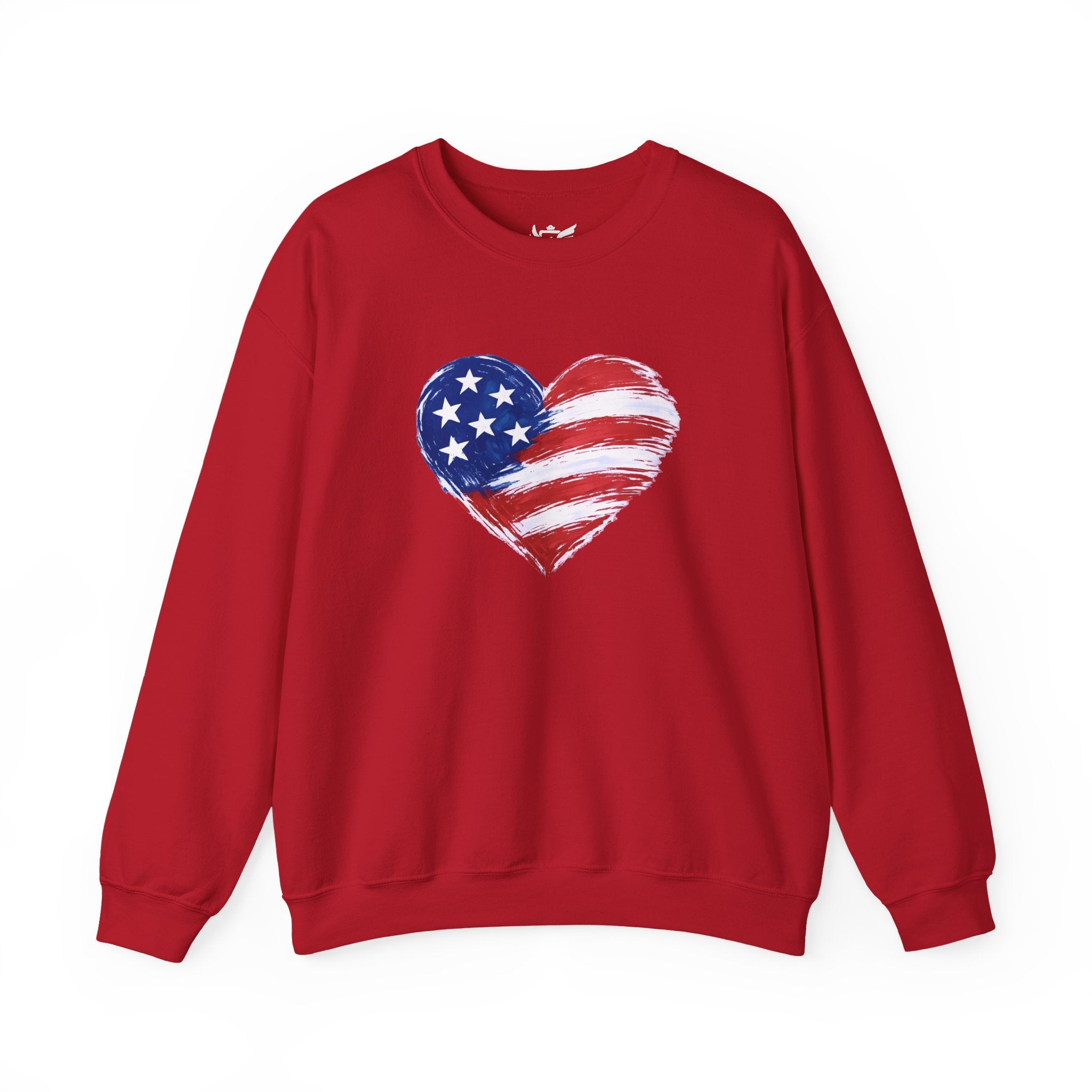 Heart Flag Heavy Blend™ Crewneck Sweatshirt