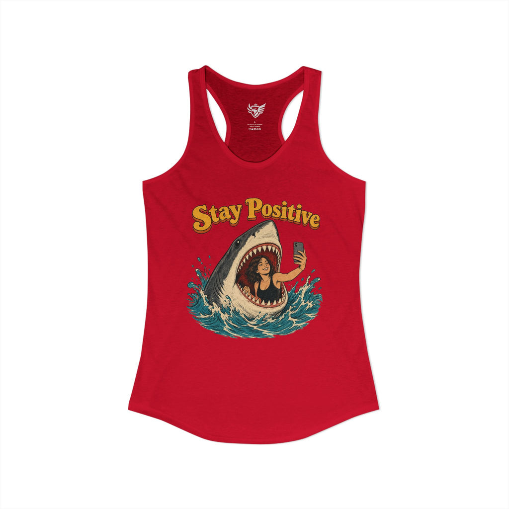 Stay Positive Ideal Racerback Tank