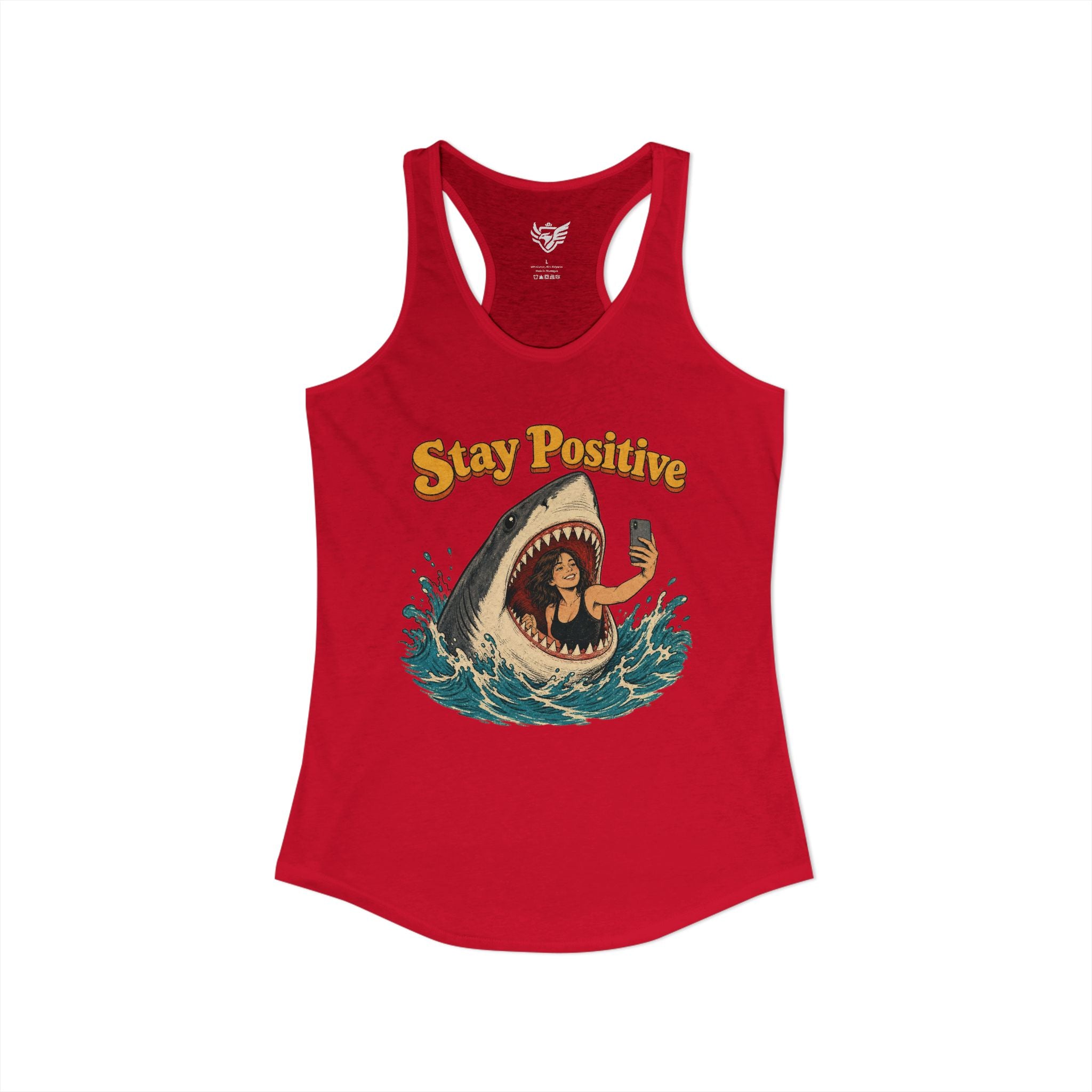Stay Positive Ideal Racerback Tank
