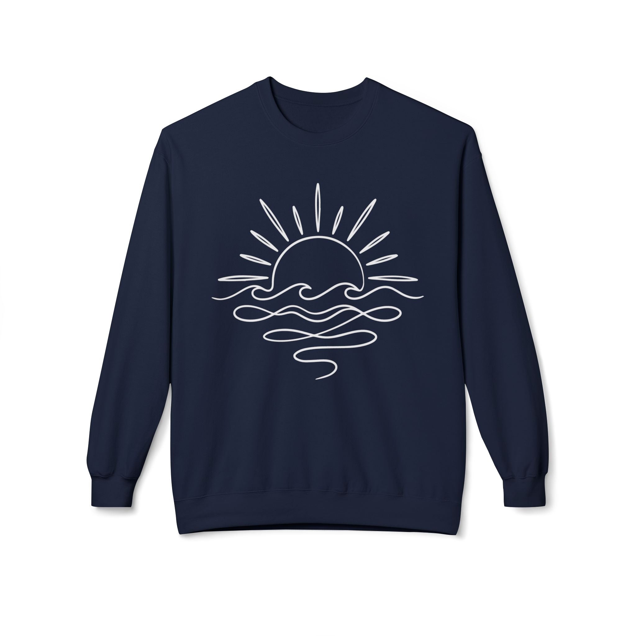 Sunny Sea Midweight Softstyle Fleece Crewneck Sweatshirt