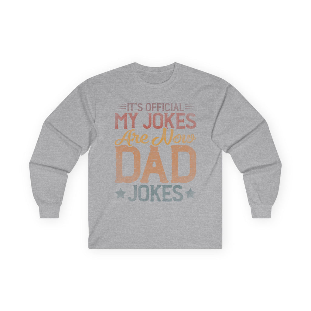 Dad Jokes Cotton Long Sleeve Tee