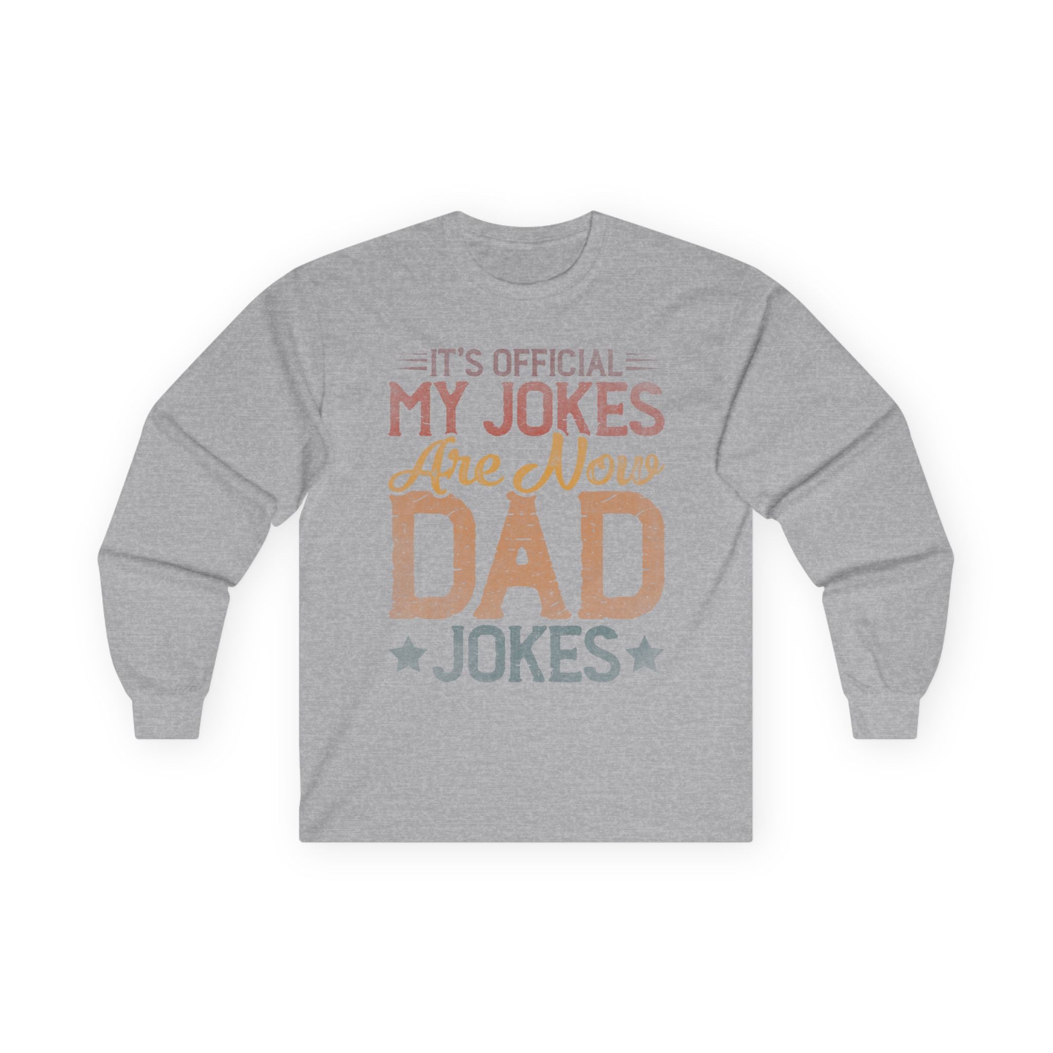 Dad Jokes Cotton Long Sleeve Tee