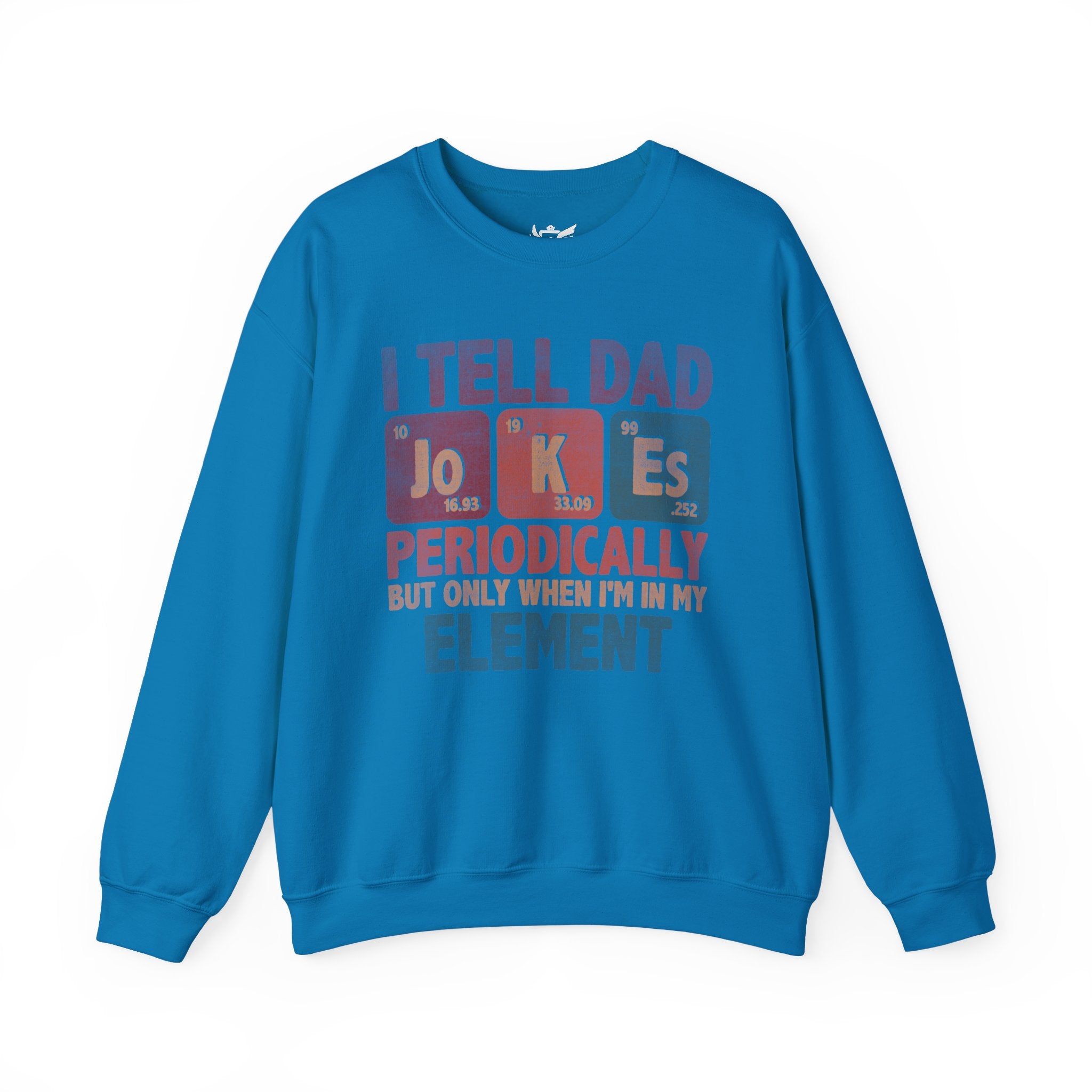 Dad Jokes Periodically Heavy Blend™ Crewneck Sweatshirt