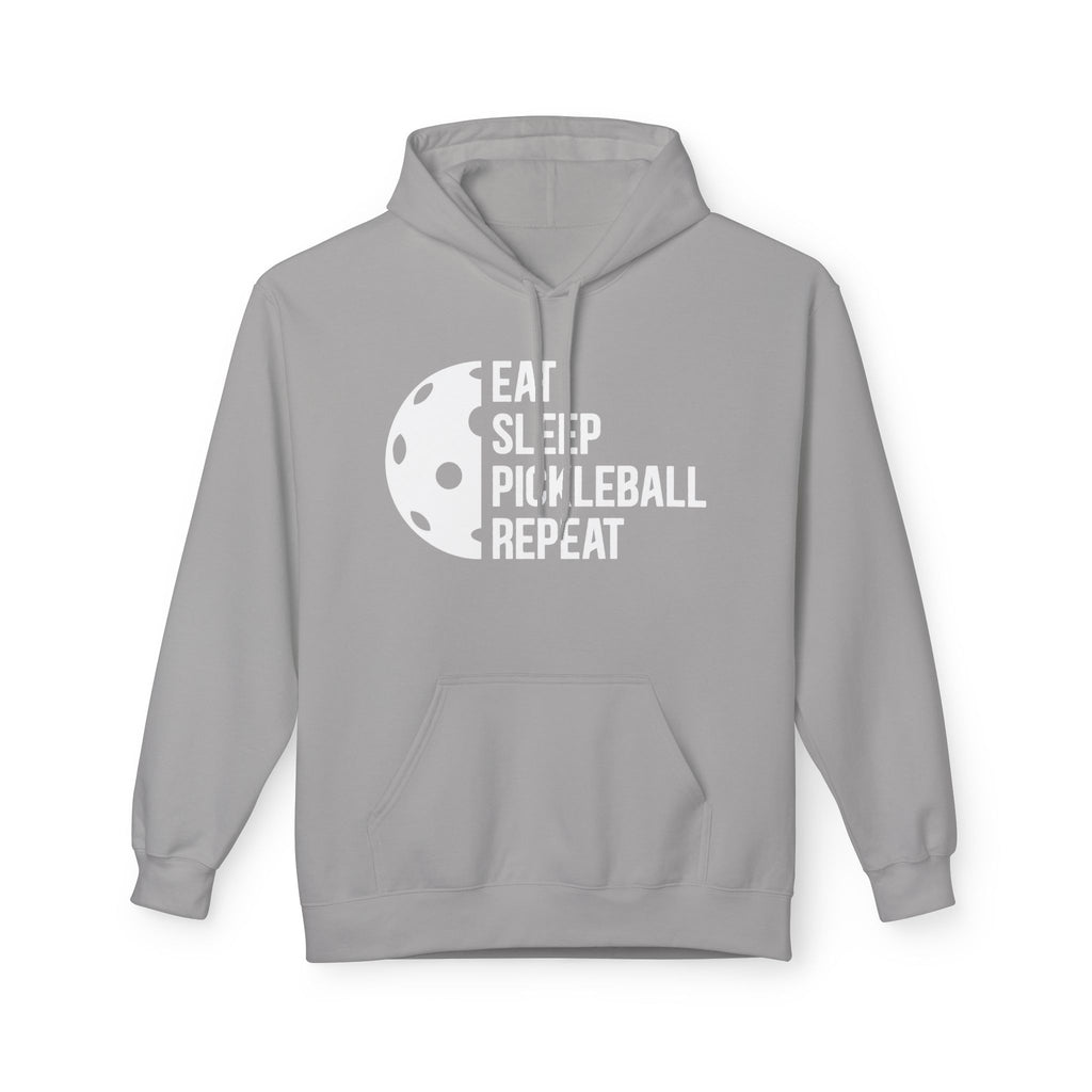 Eat Sleep Pickleball Repeat Midweight Softstyle Fleece Hoodie