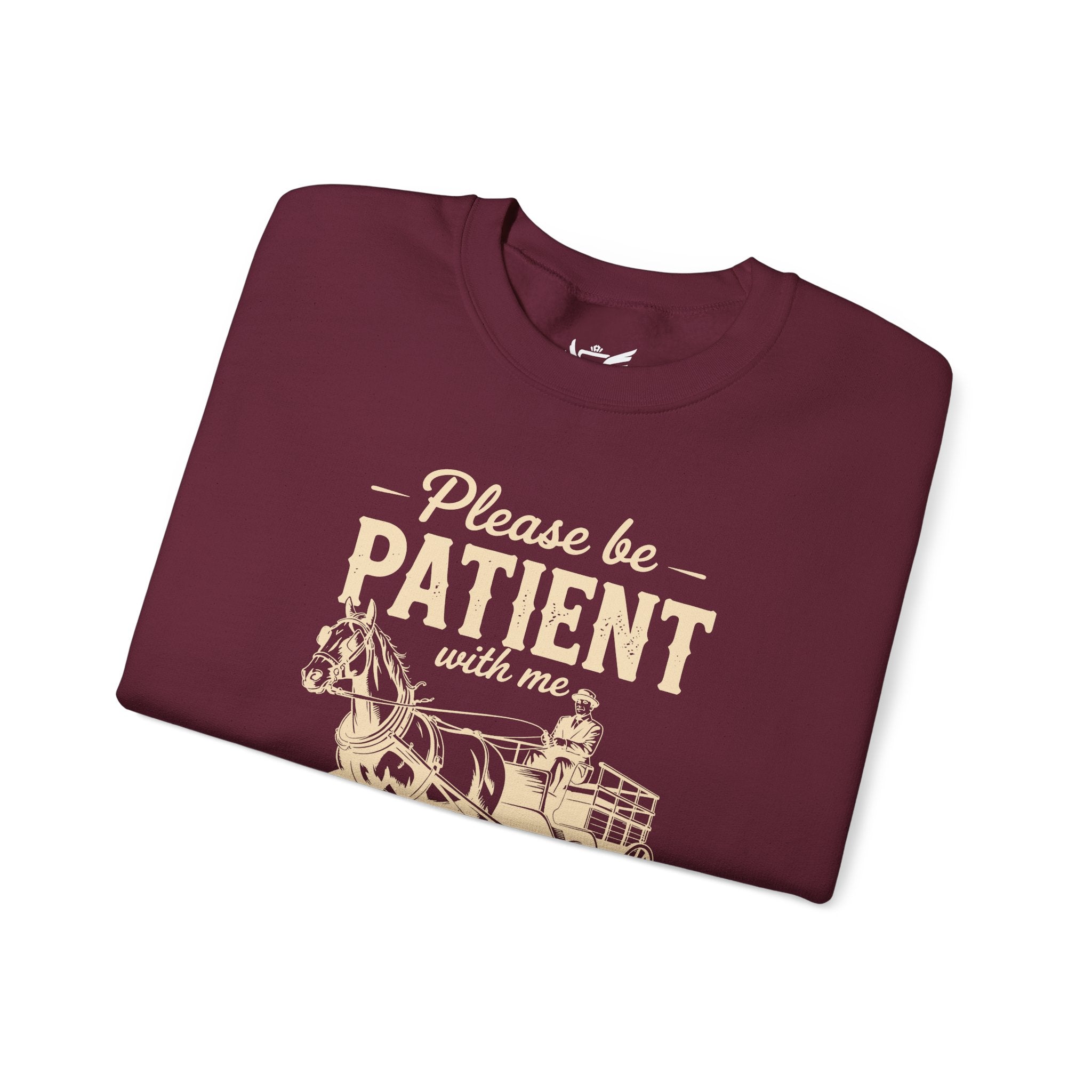 Please Be Patient With Me I'm From the 1900s Heavy Blend™ Crewneck Sweatshirt