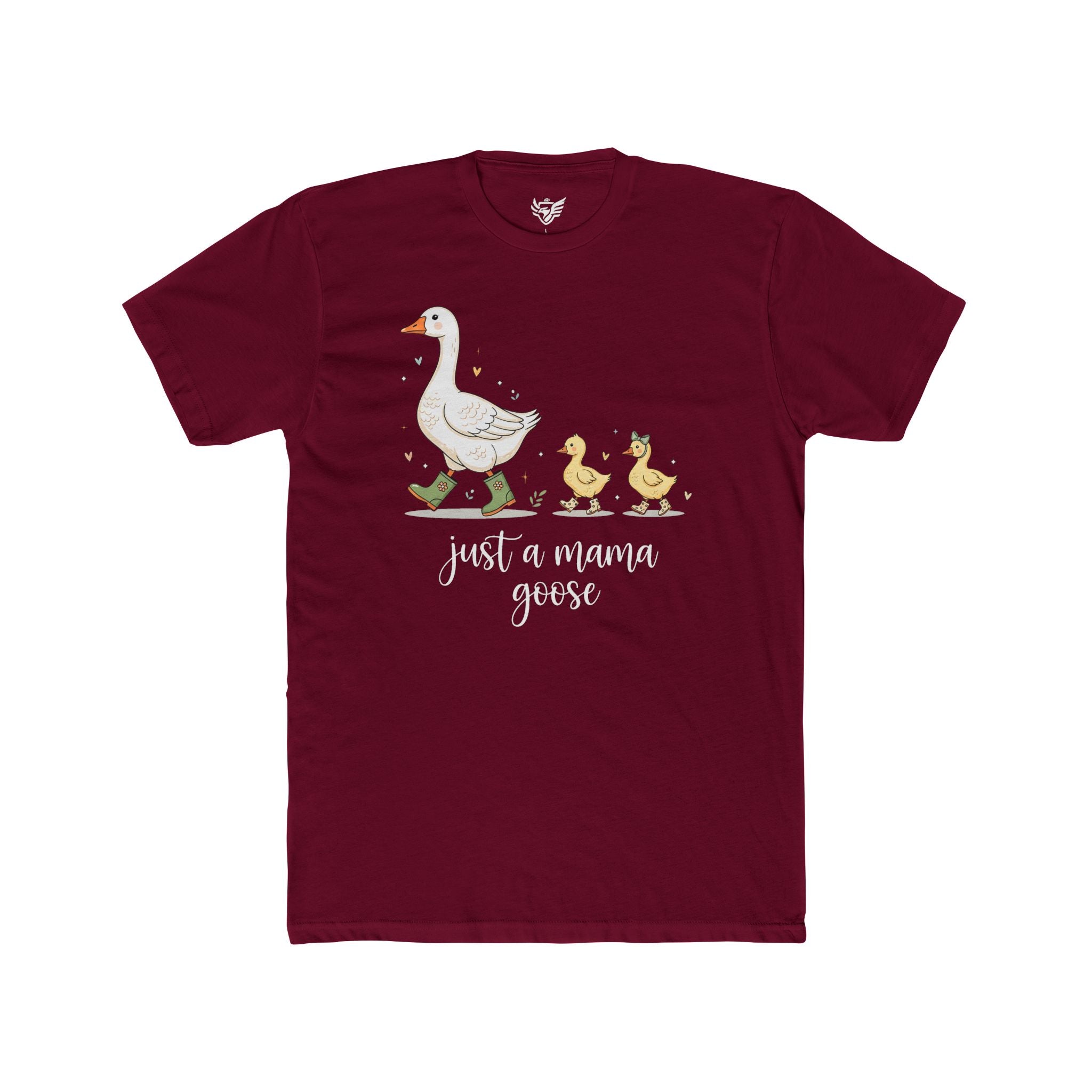 Just A Momma Goose Cotton Crew Tee