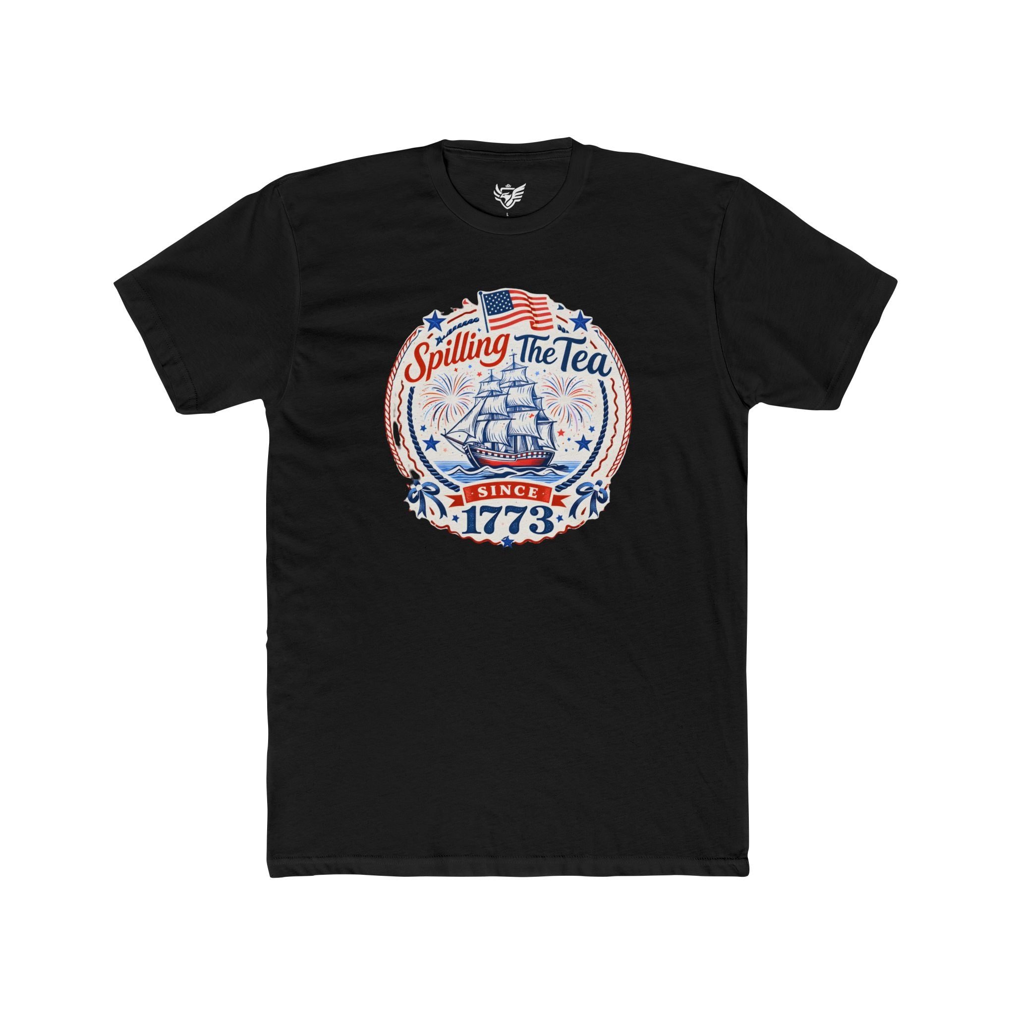 Spilling The Tea Cotton Crew Tee