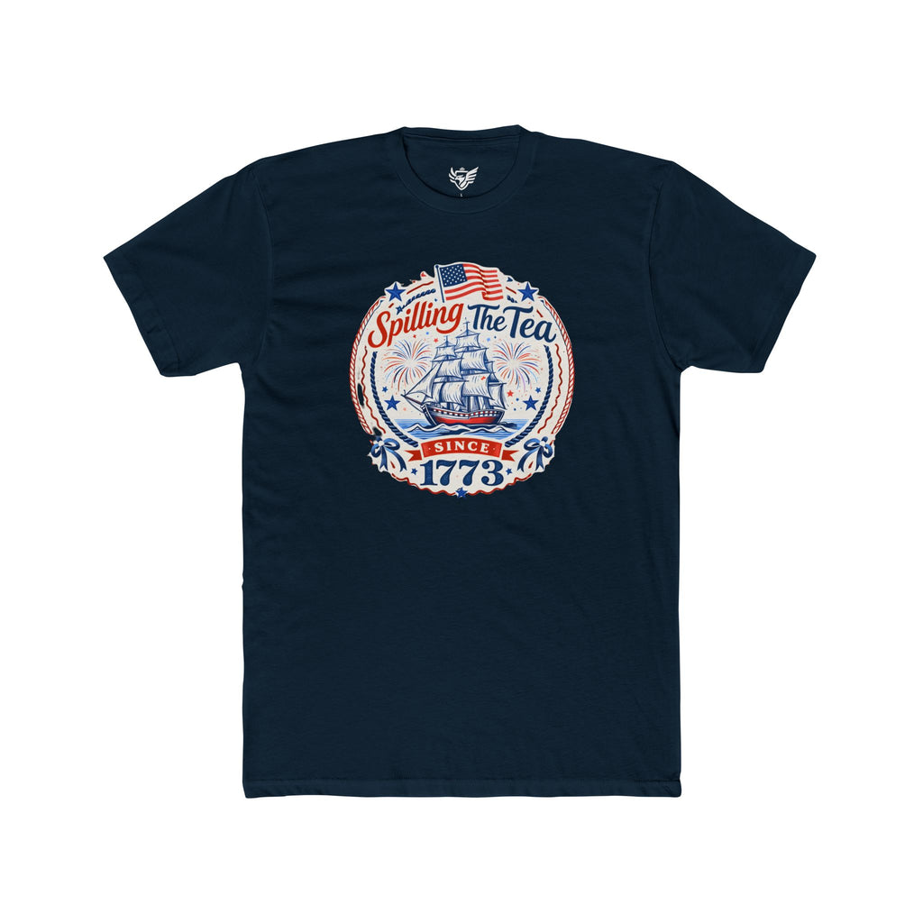 Spilling The Tea Cotton Crew Tee