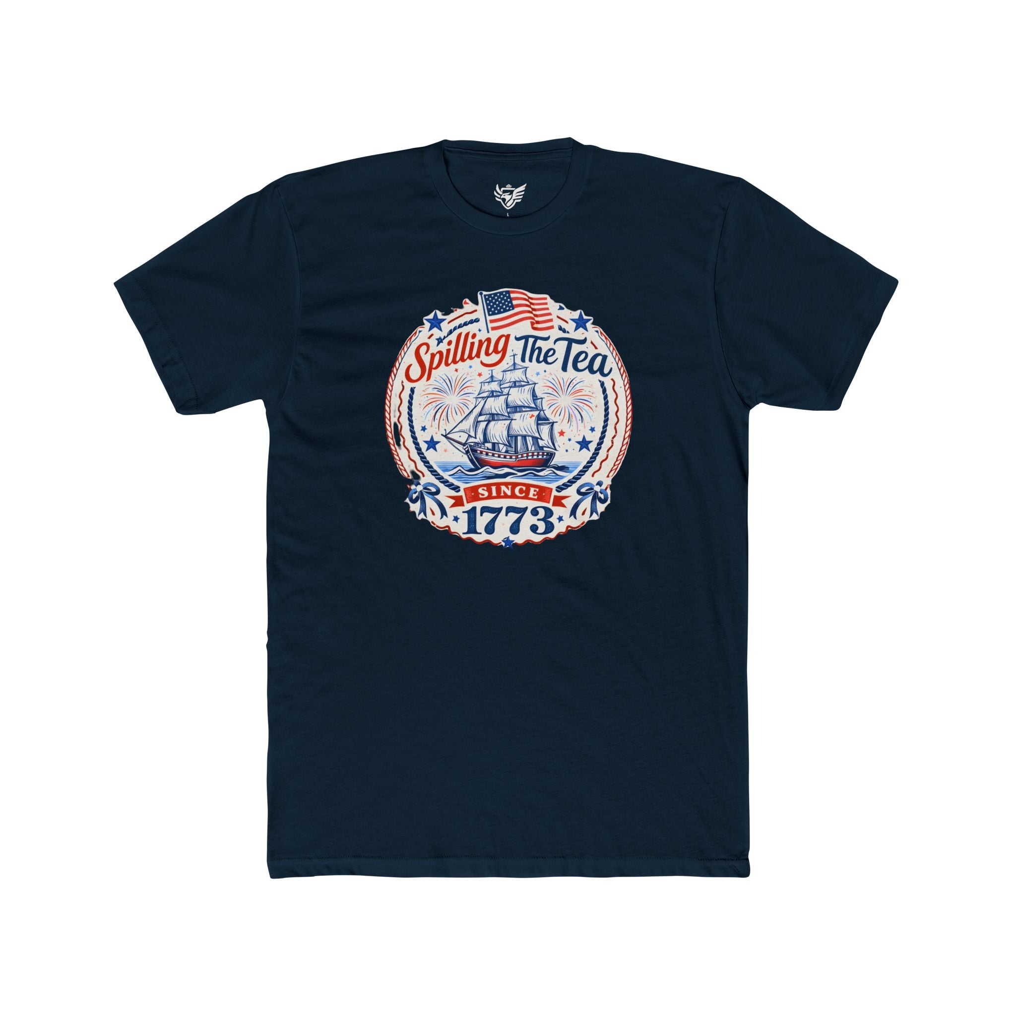 Spilling The Tea Cotton Crew Tee