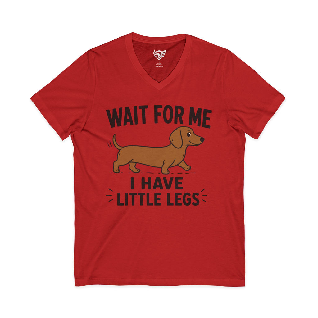 Little Legs Jersey Short Sleeve V-Neck Tee