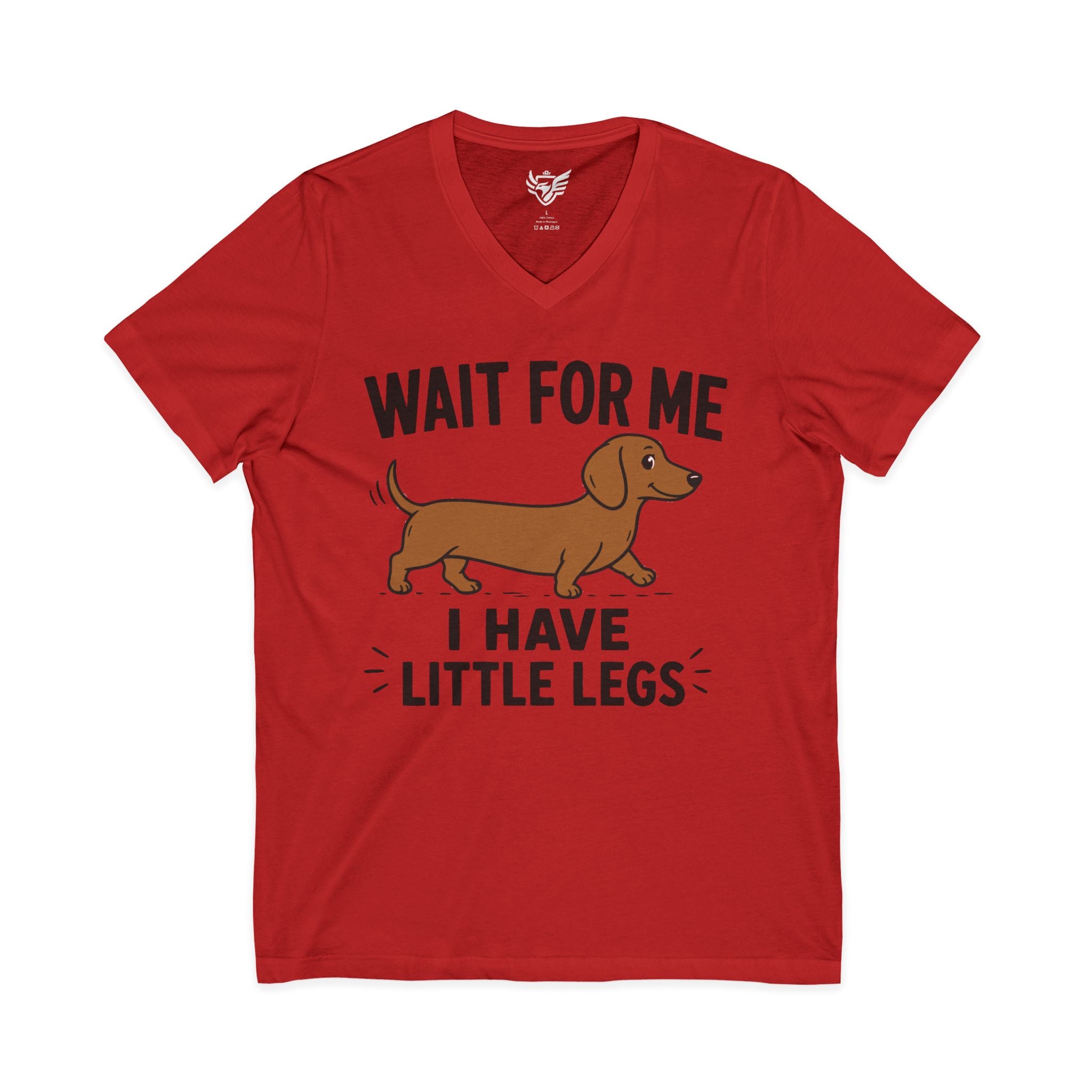 Little Legs Jersey Short Sleeve V-Neck Tee