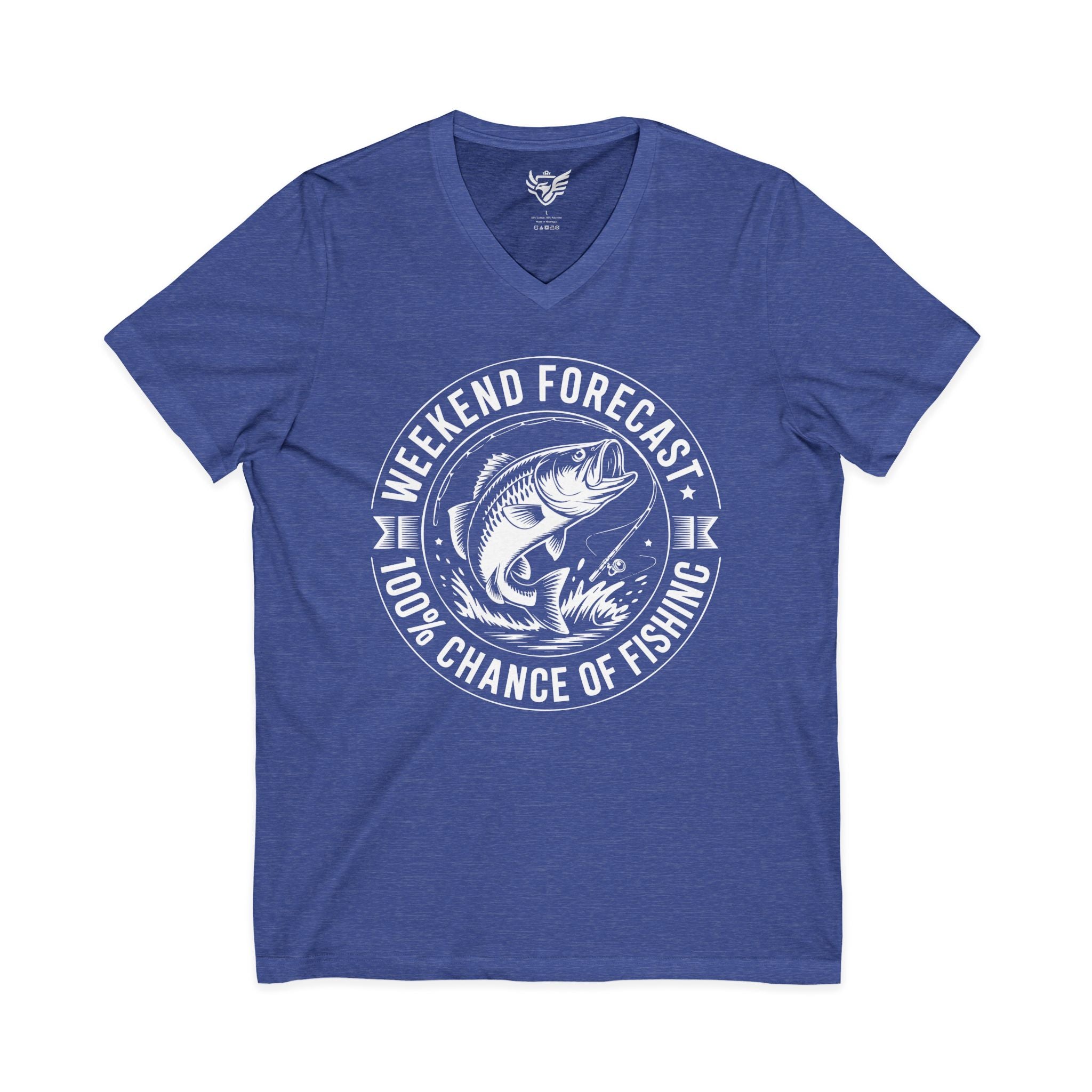 Weekend Forecast Jersey Short Sleeve V-Neck Tee