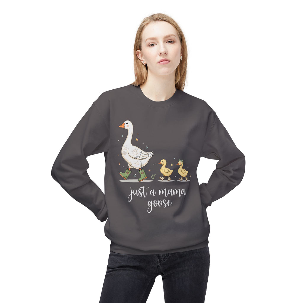 Just a Mama Goose Midweight Softstyle Fleece Crewneck Sweatshirt