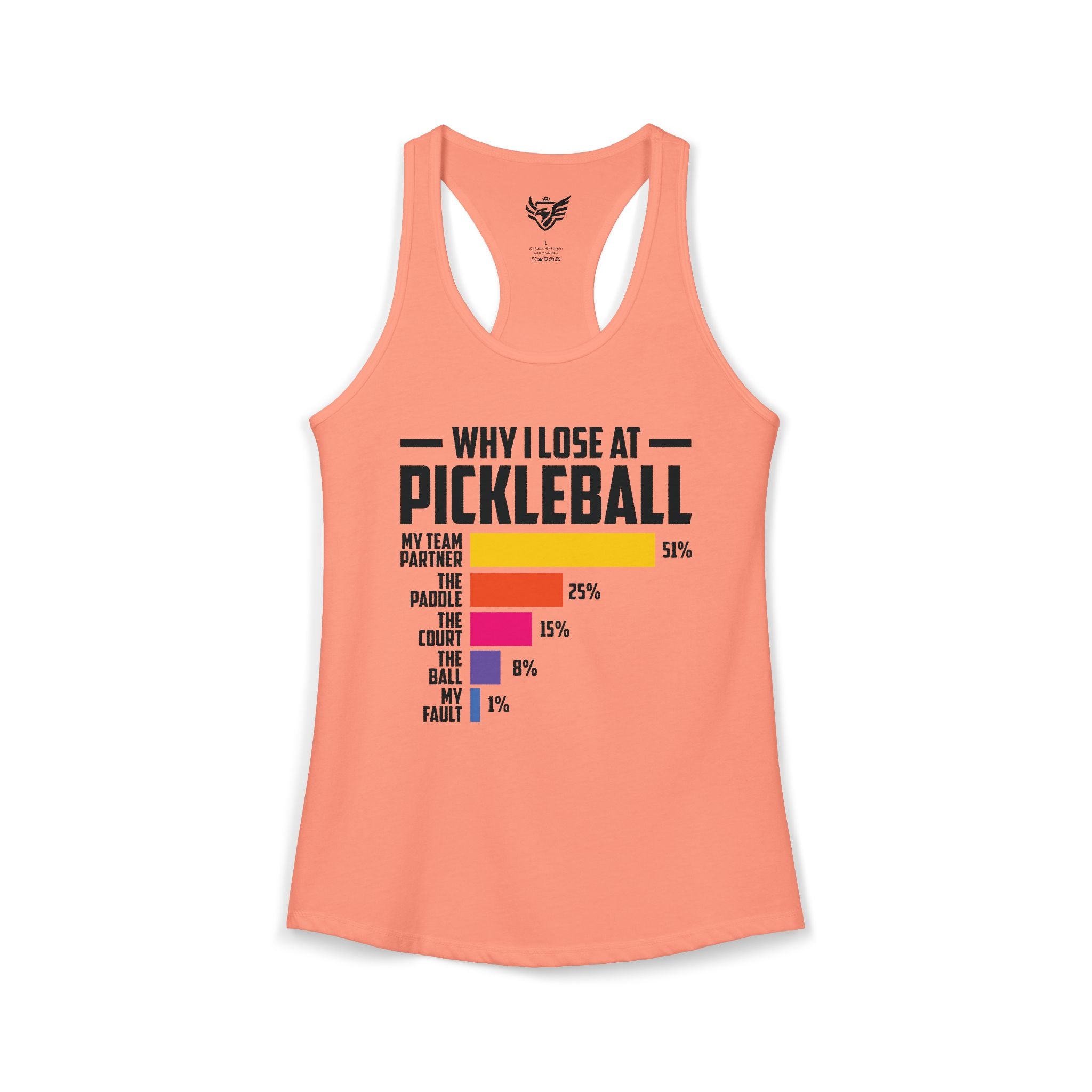Why I Lose At Pickleball Ideal Racerback Tank