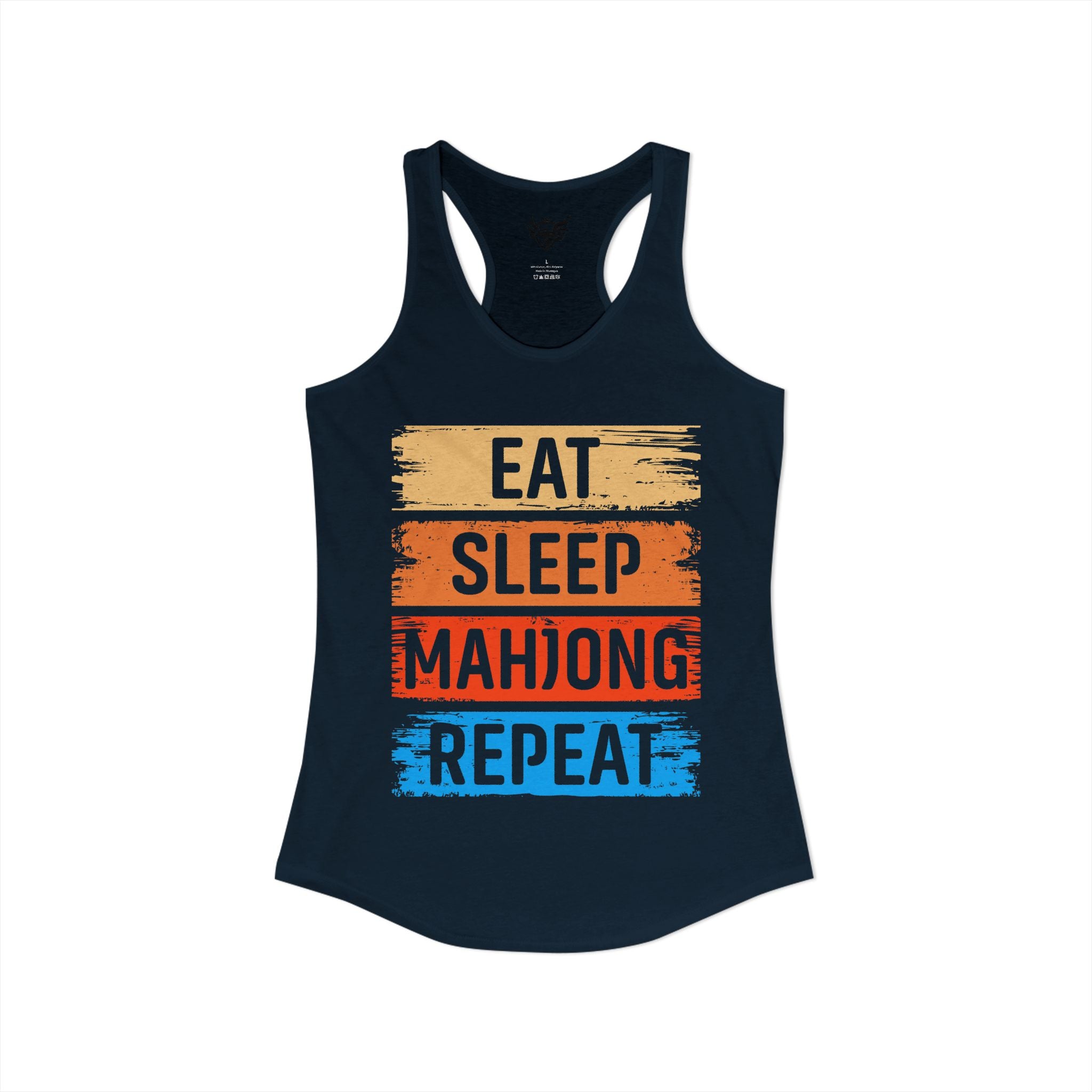 Eat Sleep Mahjong Repeat Ideal Racerback Tank