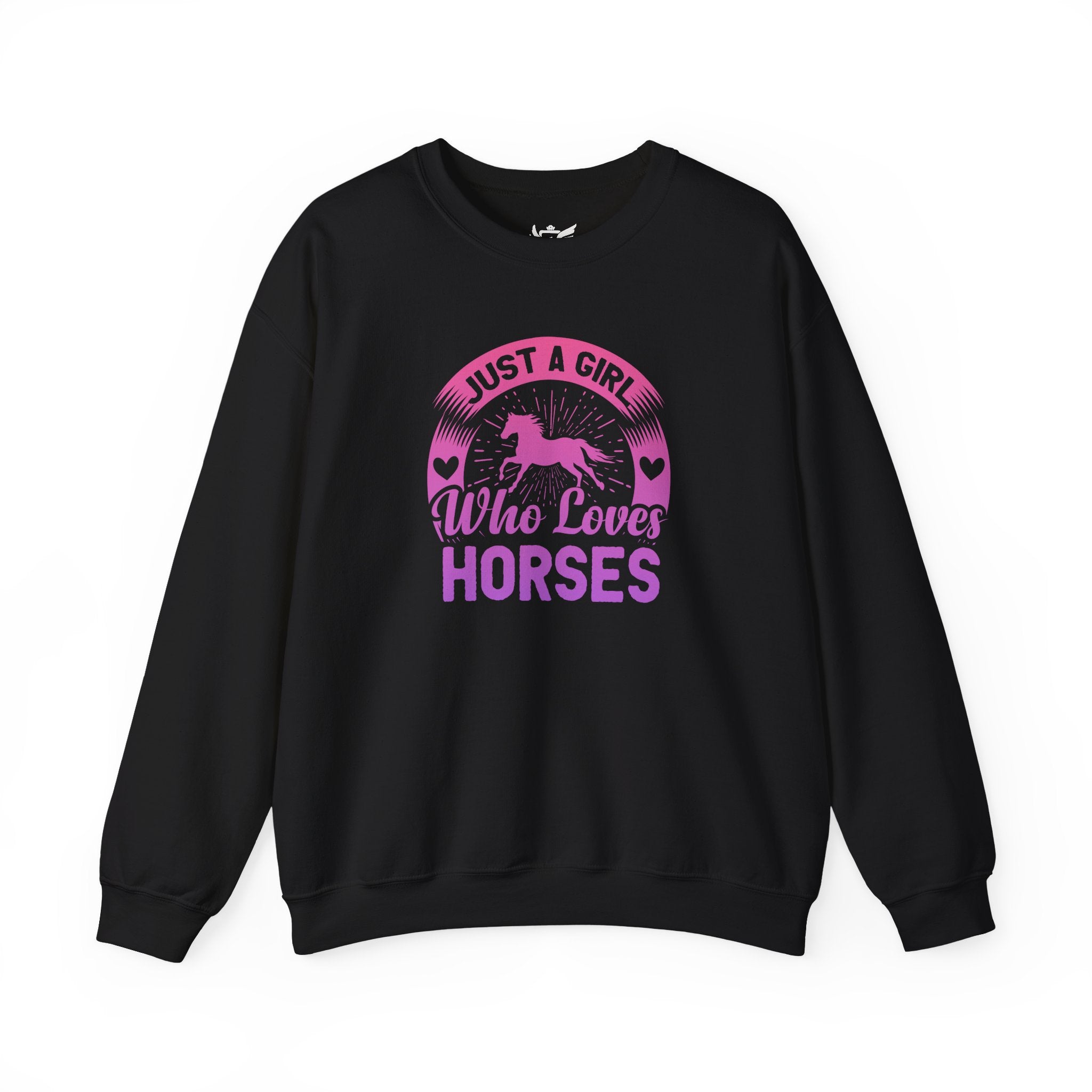 Just a Girl Who Loves Horses Heavy Blend™ Crewneck Sweatshirt
