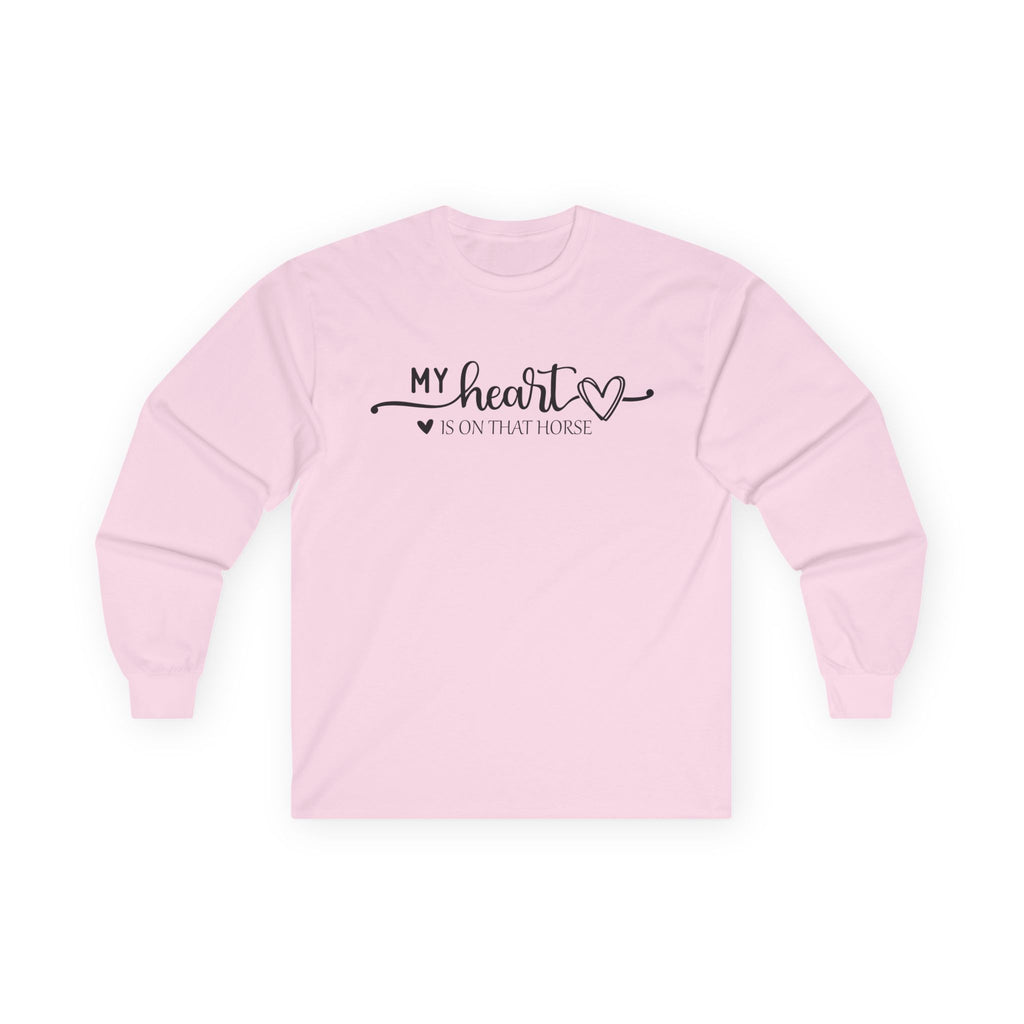 Heart on Horse Cotton Long Sleeve Tee