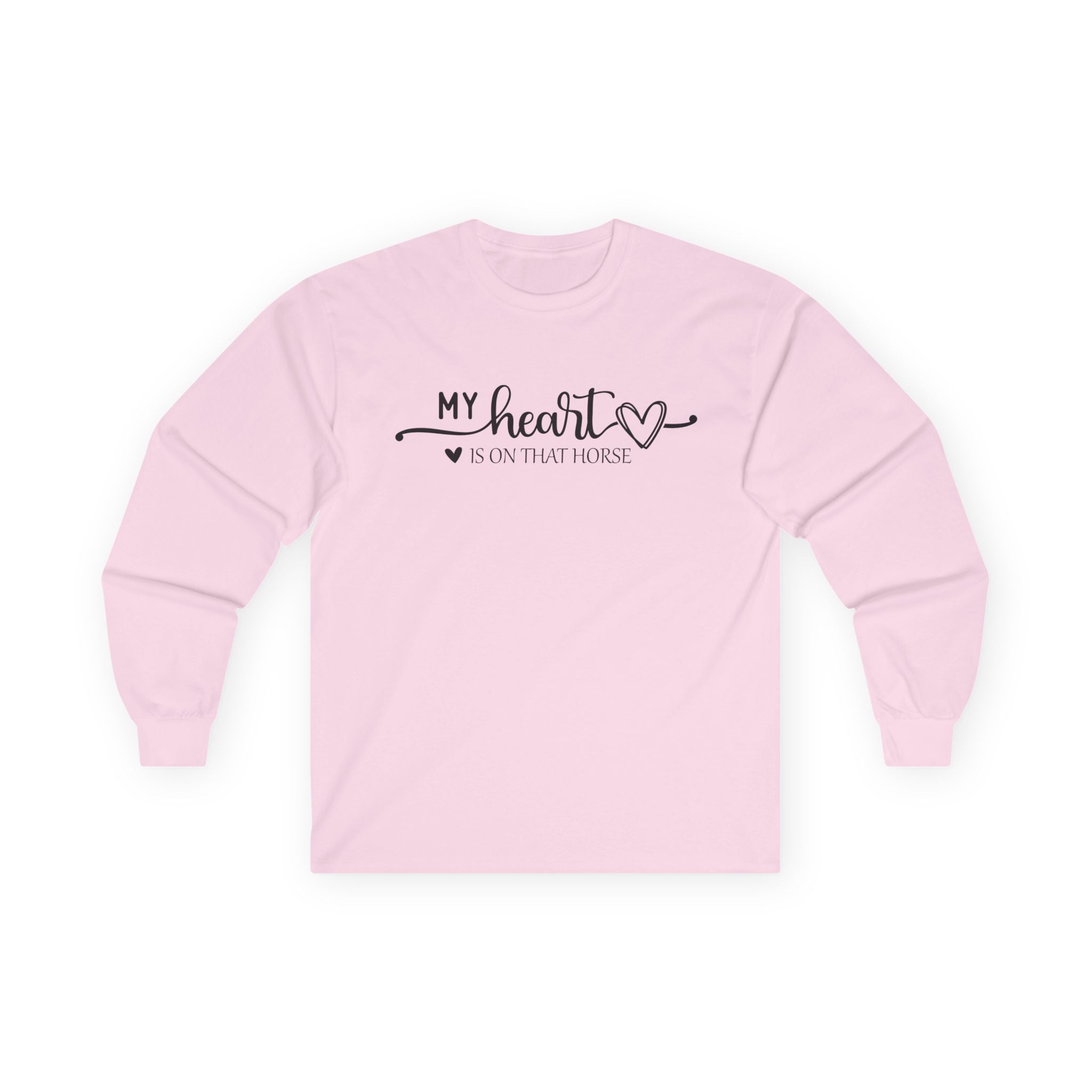 Heart on Horse Cotton Long Sleeve Tee