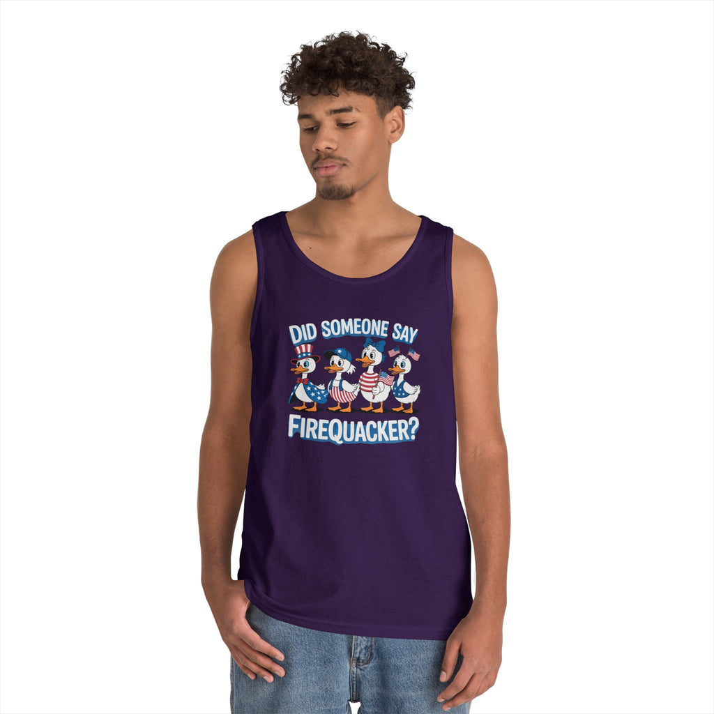 Firequackers Heavy Cotton Tank Top