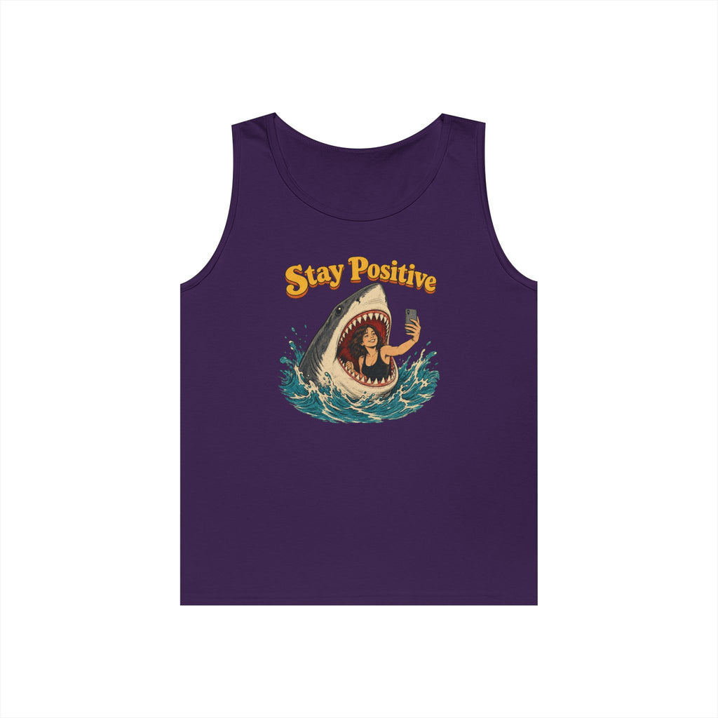 Stay Positive Heavy Cotton Tank Top