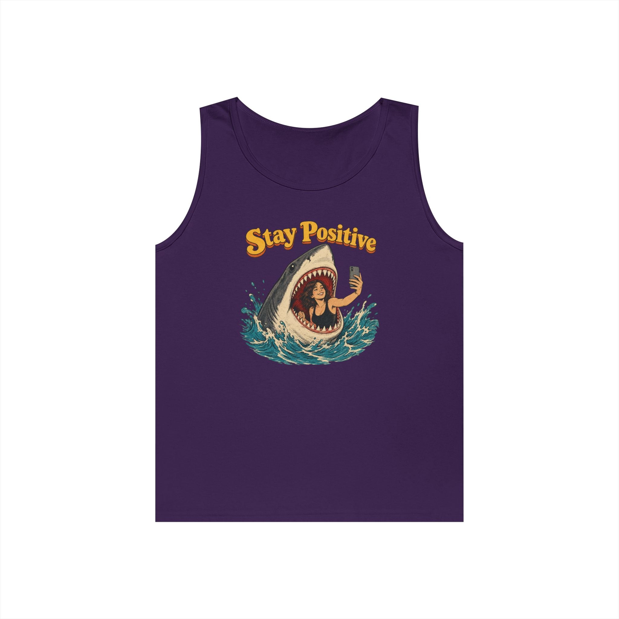 Stay Positive Heavy Cotton Tank Top