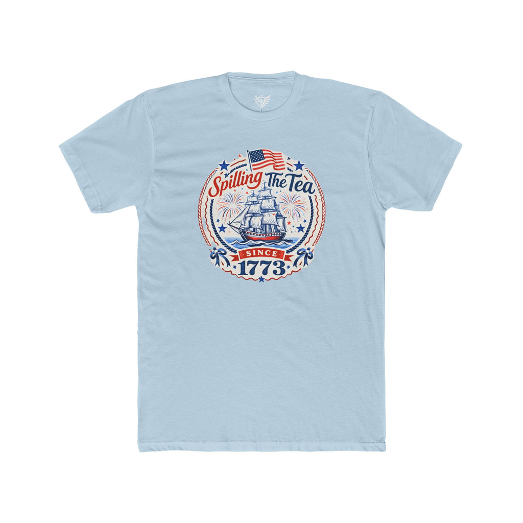 Spilling The Tea Cotton Crew Tee