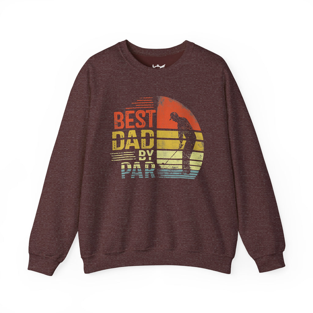 Best Dad By Par Heavy Blend™ Crewneck Sweatshirt