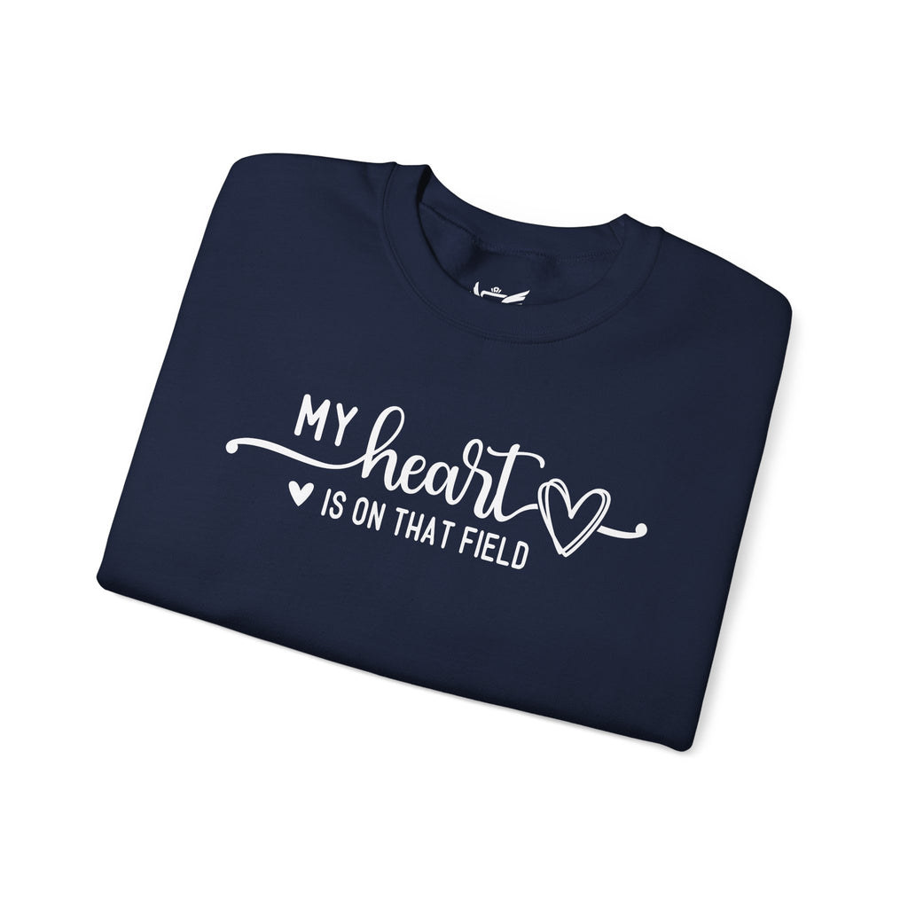 My Heart is on that Field Heavy Blend™ Crewneck Sweatshirt
