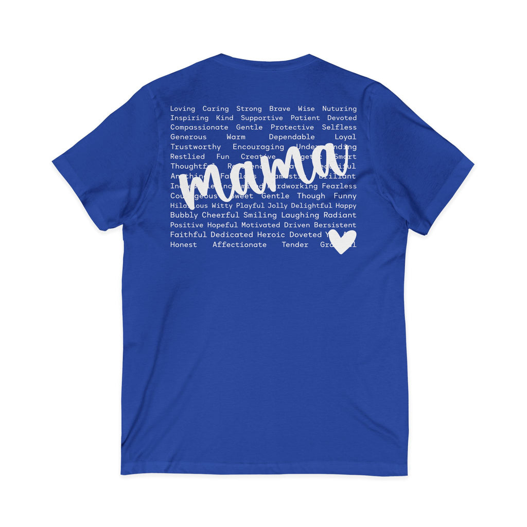 Mama Jersey Short Sleeve V-Neck Tee