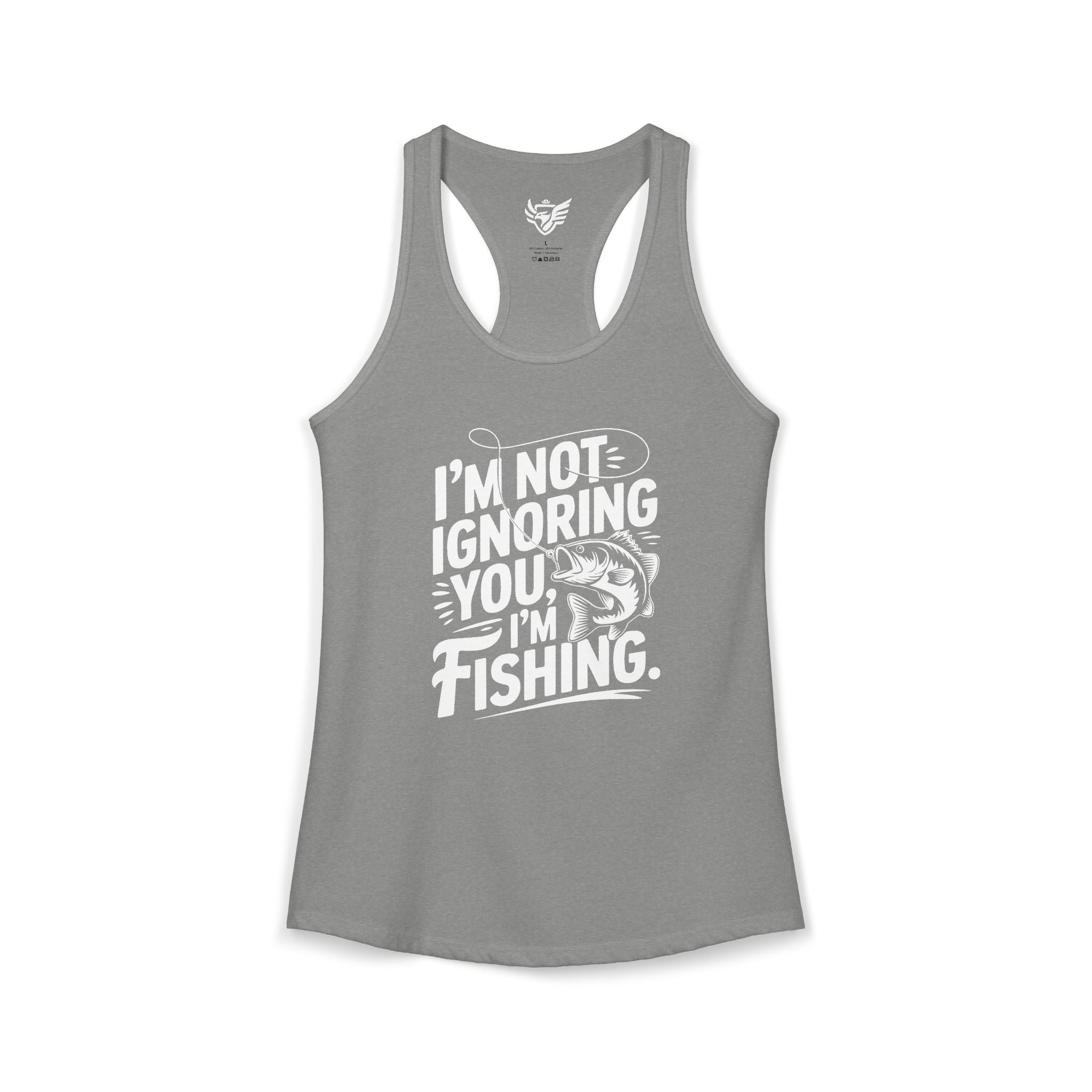 I'm Not Ignoring You Ideal Racerback Tank