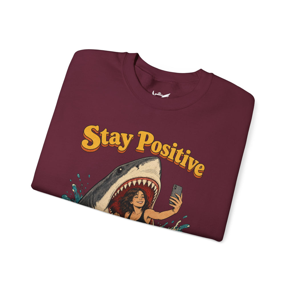 Stay Positive Heavy Blend™ Crewneck Sweatshirt