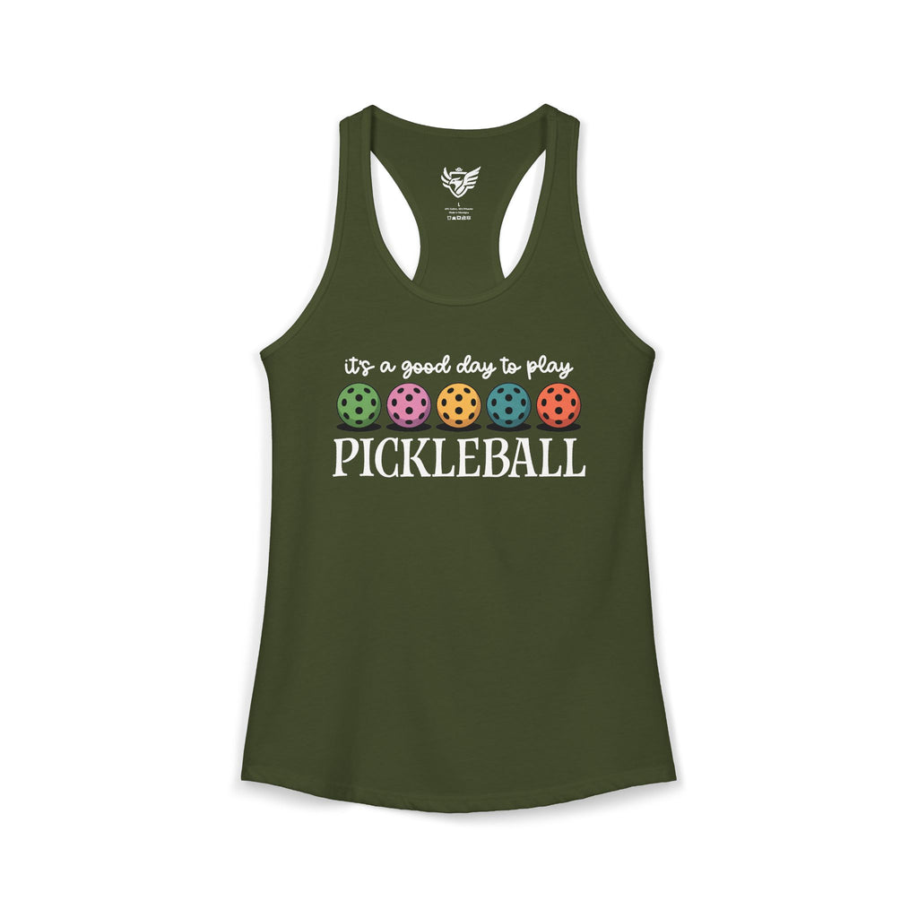 Good Day Pickleball Ideal Racerback Tank