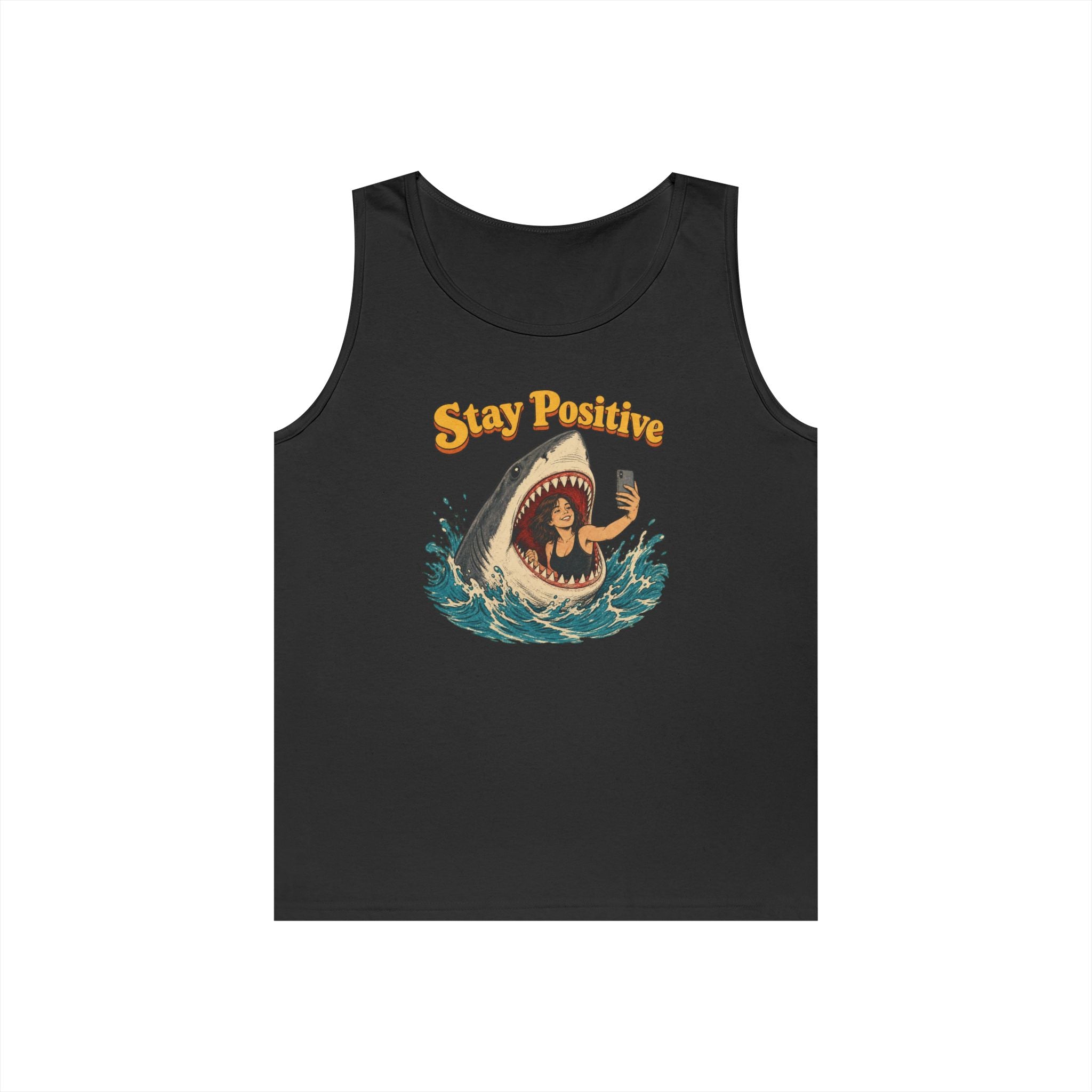 Stay Positive Heavy Cotton Tank Top