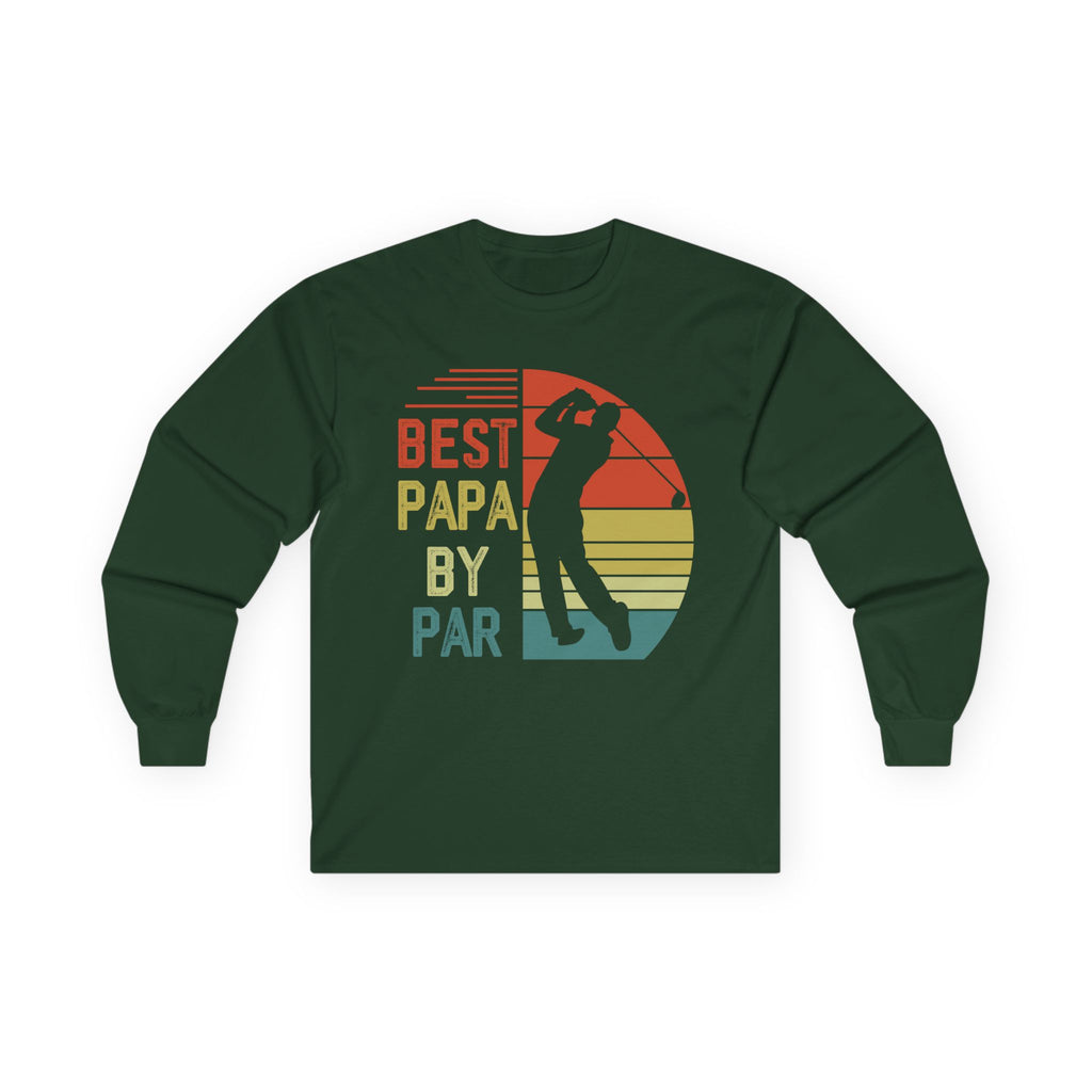 Best Papa By Par Cotton Long Sleeve Tee