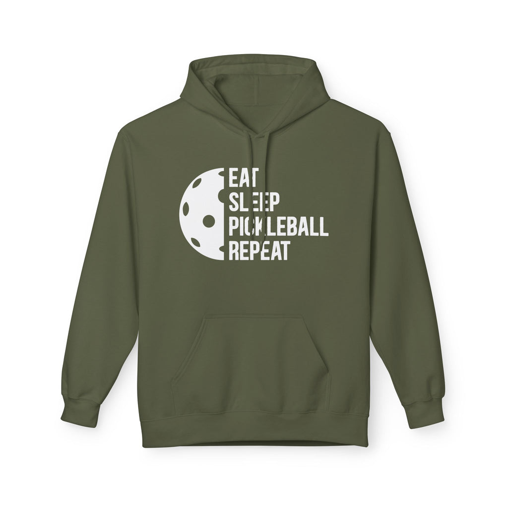 Eat Sleep Pickleball Repeat Midweight Softstyle Fleece Hoodie