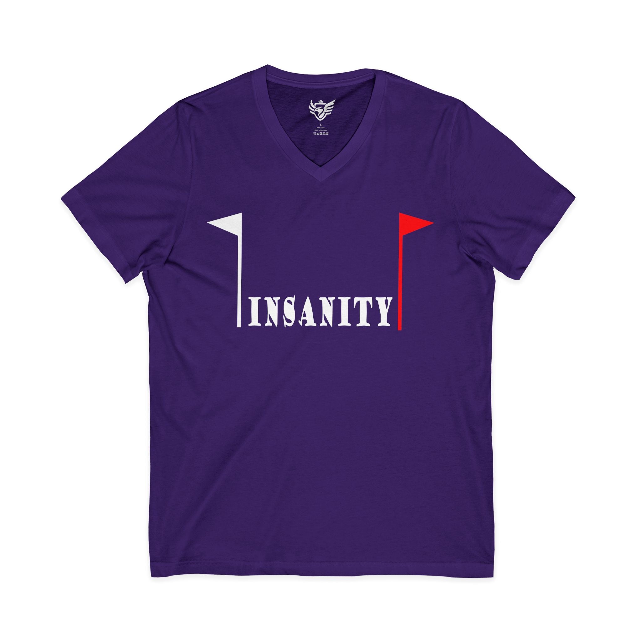 Insanity Jersey Short Sleeve V-Neck Tee