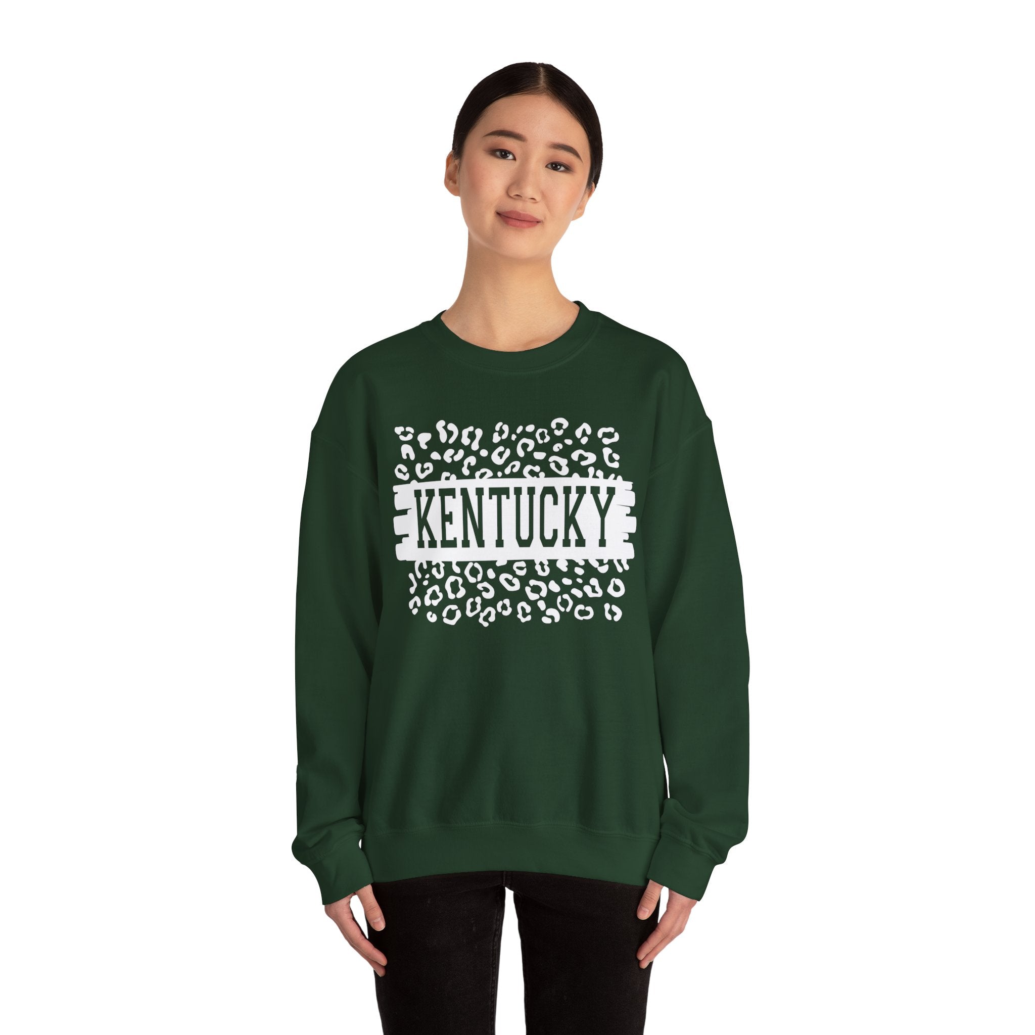 KY Leopard Heavy Blend™ Crewneck Sweatshirt