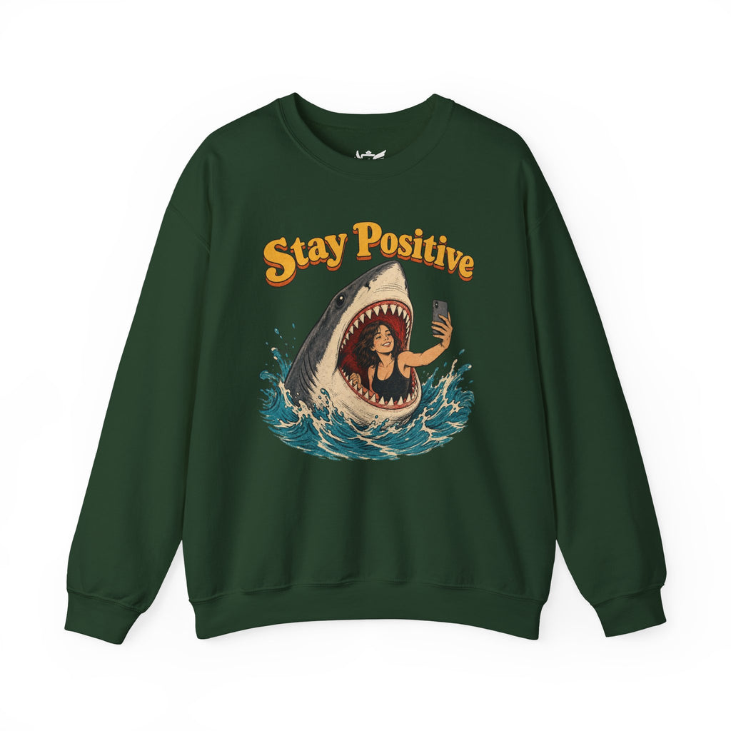 Stay Positive Heavy Blend™ Crewneck Sweatshirt