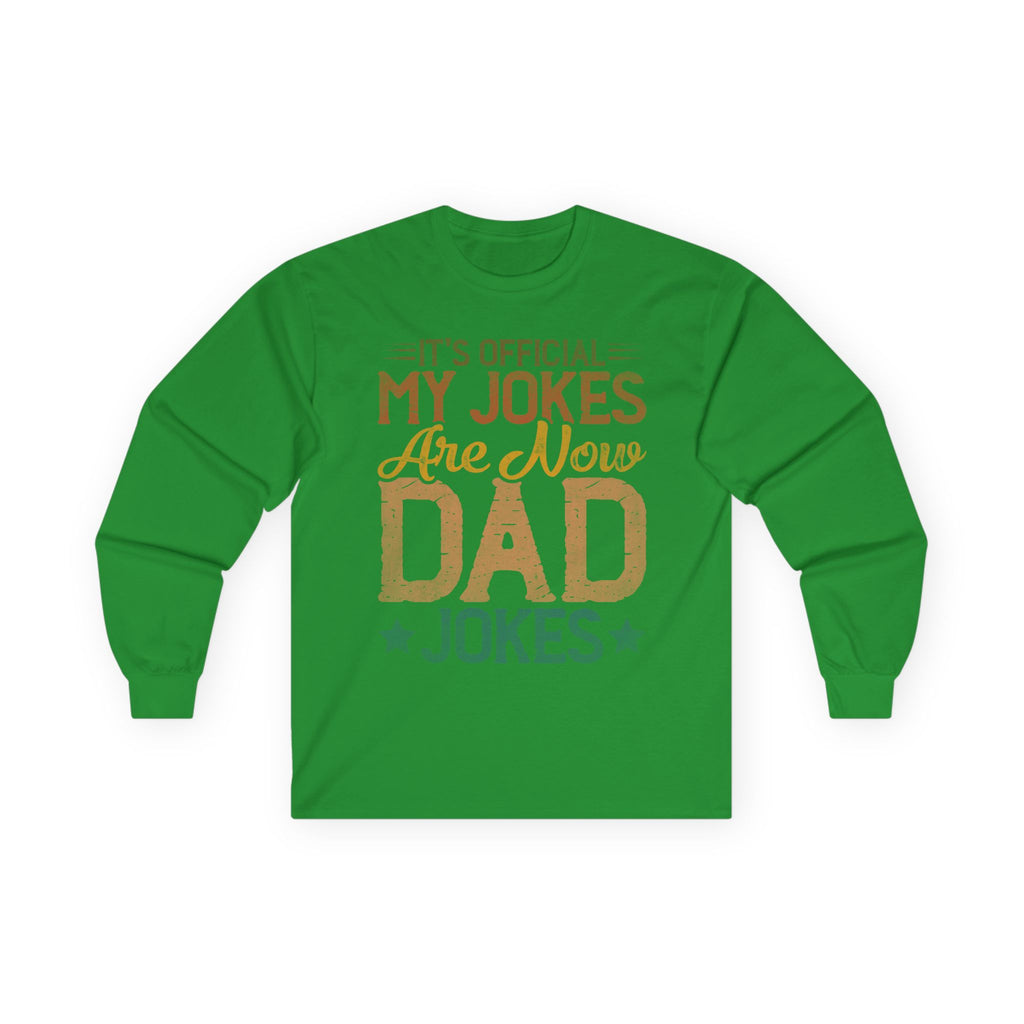 Dad Jokes Cotton Long Sleeve Tee