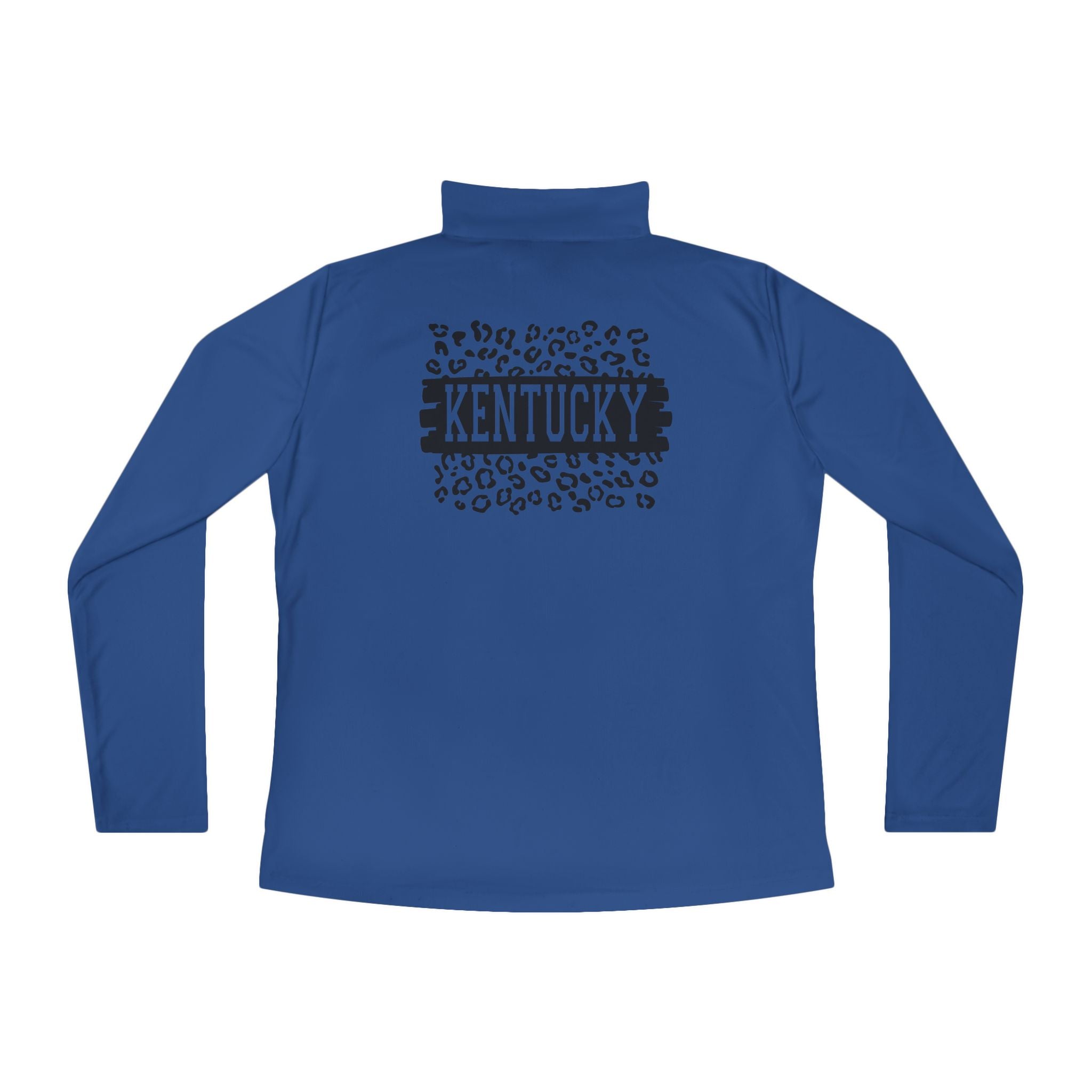 Ladies KY Leopard Quarter-Zip Pullover