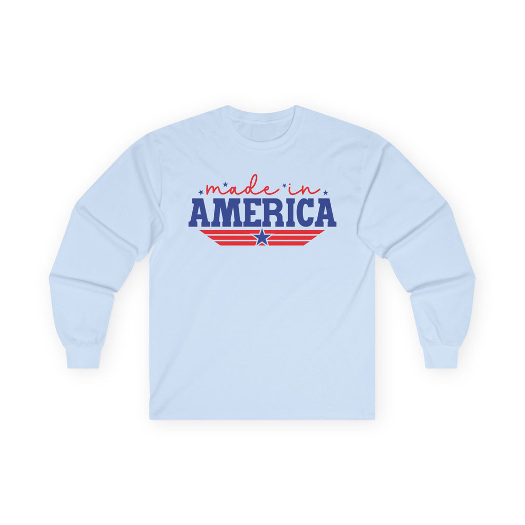 Made In America Cotton Long Sleeve Tee