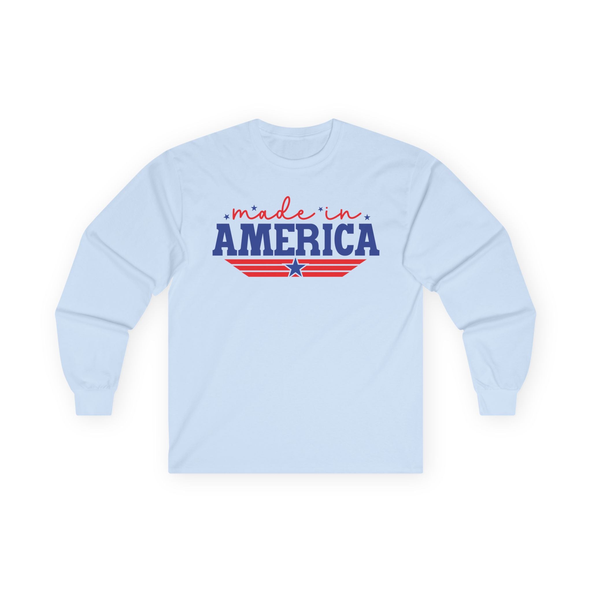 Made In America Cotton Long Sleeve Tee