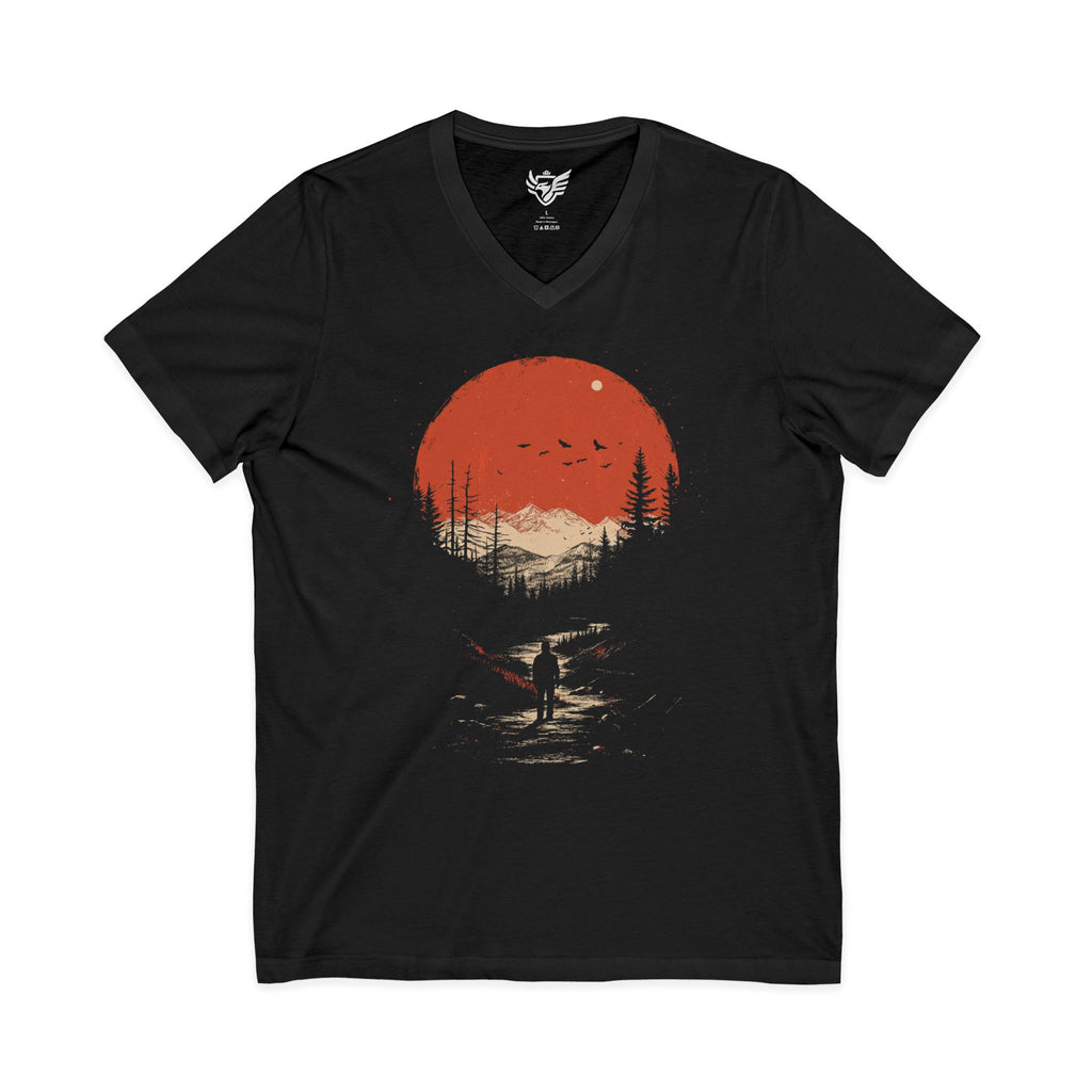 Solo Hike Jersey Short Sleeve V-Neck Tee