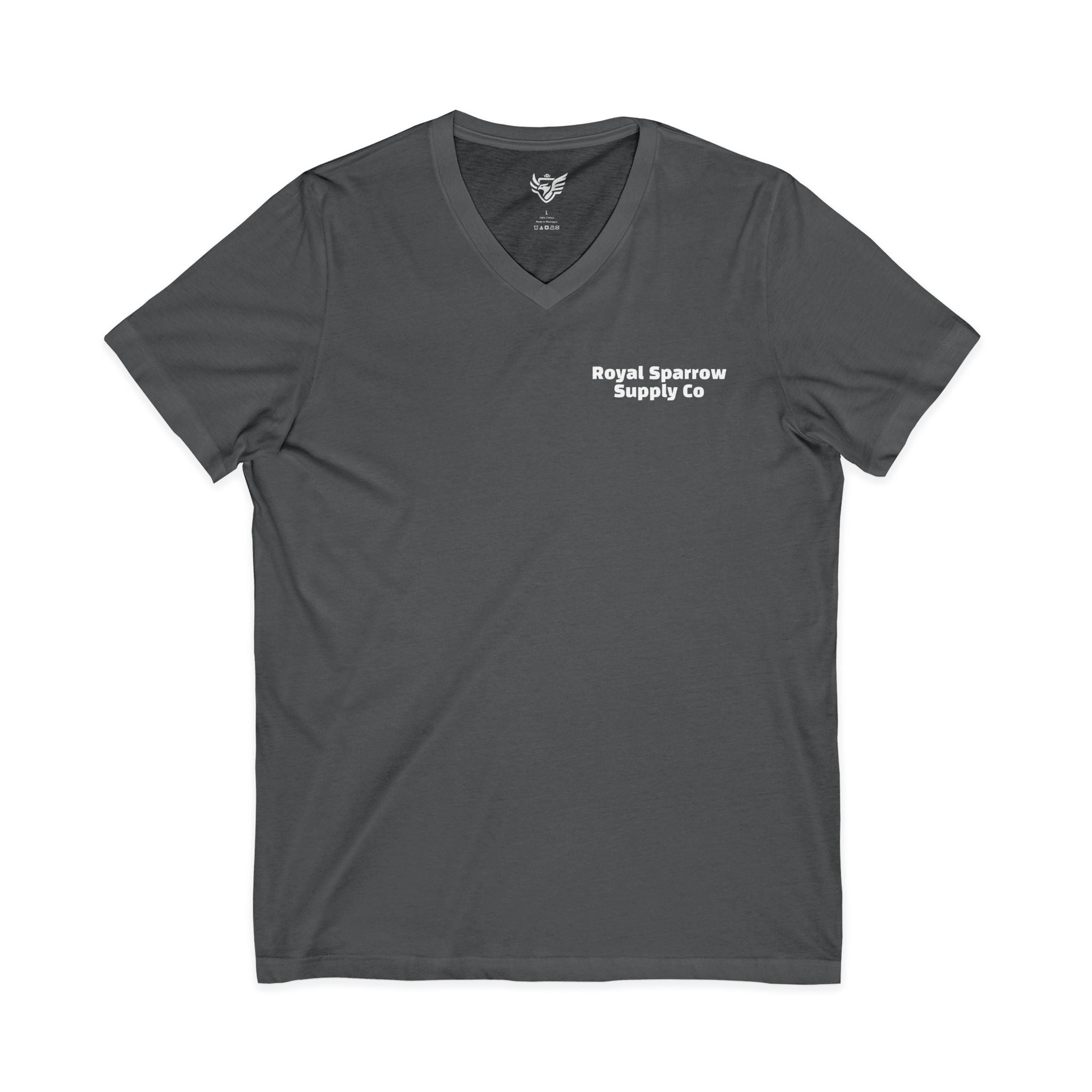 Royal Sparrow Jersey Short Sleeve V-Neck Tee